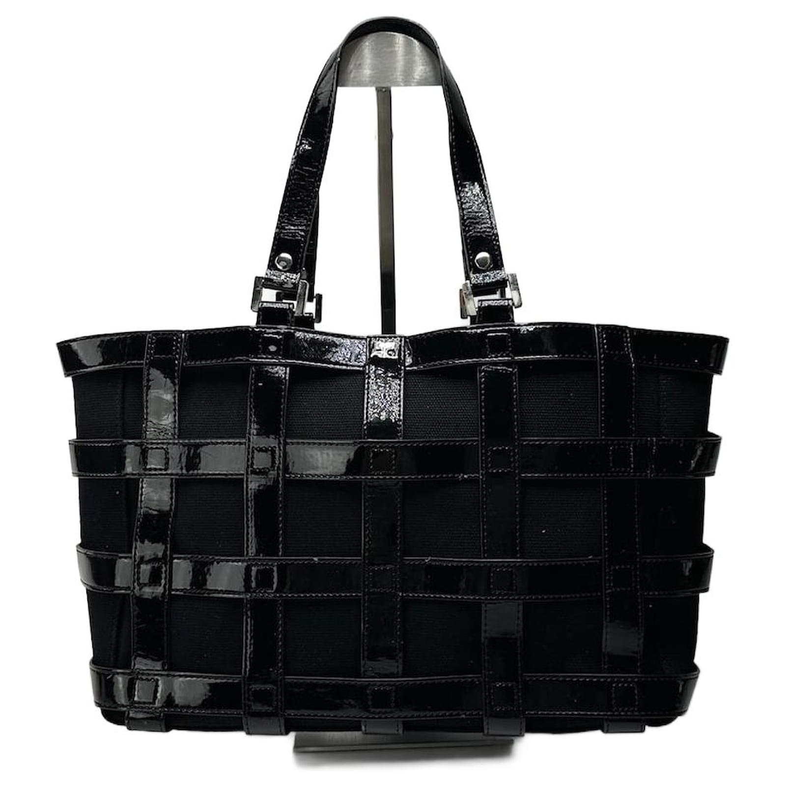 Vintage Courreges Patent Leather cage bag black  ref.2319485