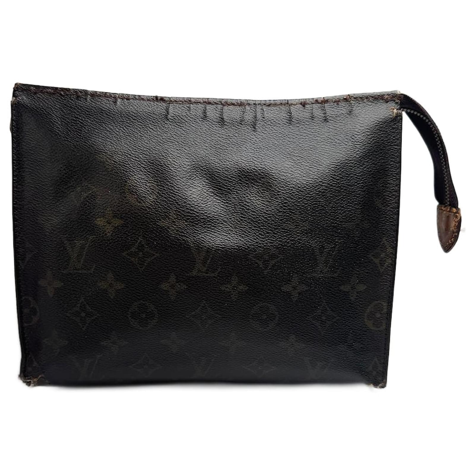 Vintage Louis Vuitton Monogram Leather clutch brown  ref.2319476