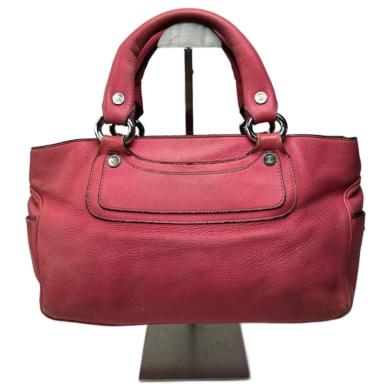 Céline Vintage Celine Boogie leather bag pink  ref.2319440