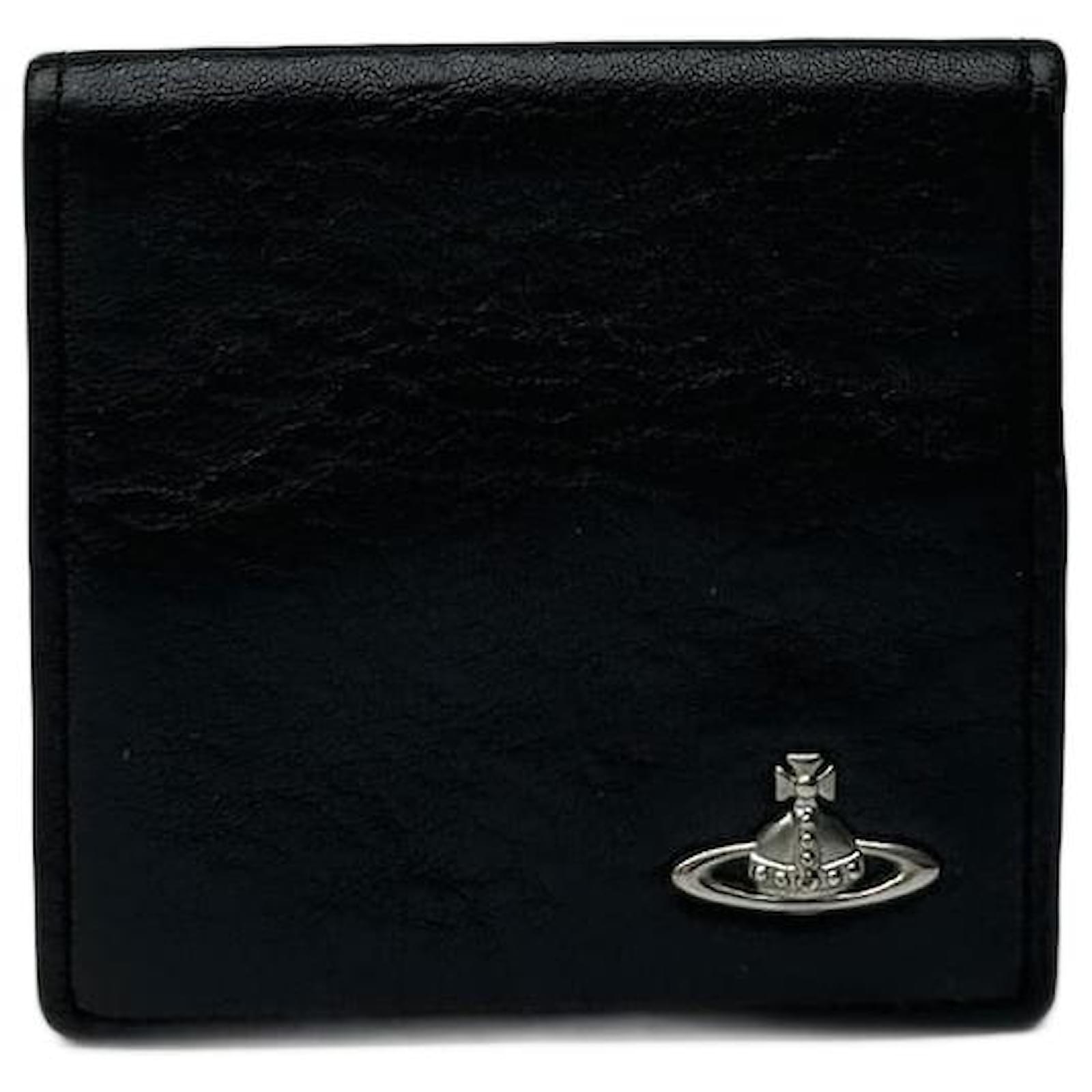 Vintage Vivienne Westwood Leather Coin Case black  ref.2319427