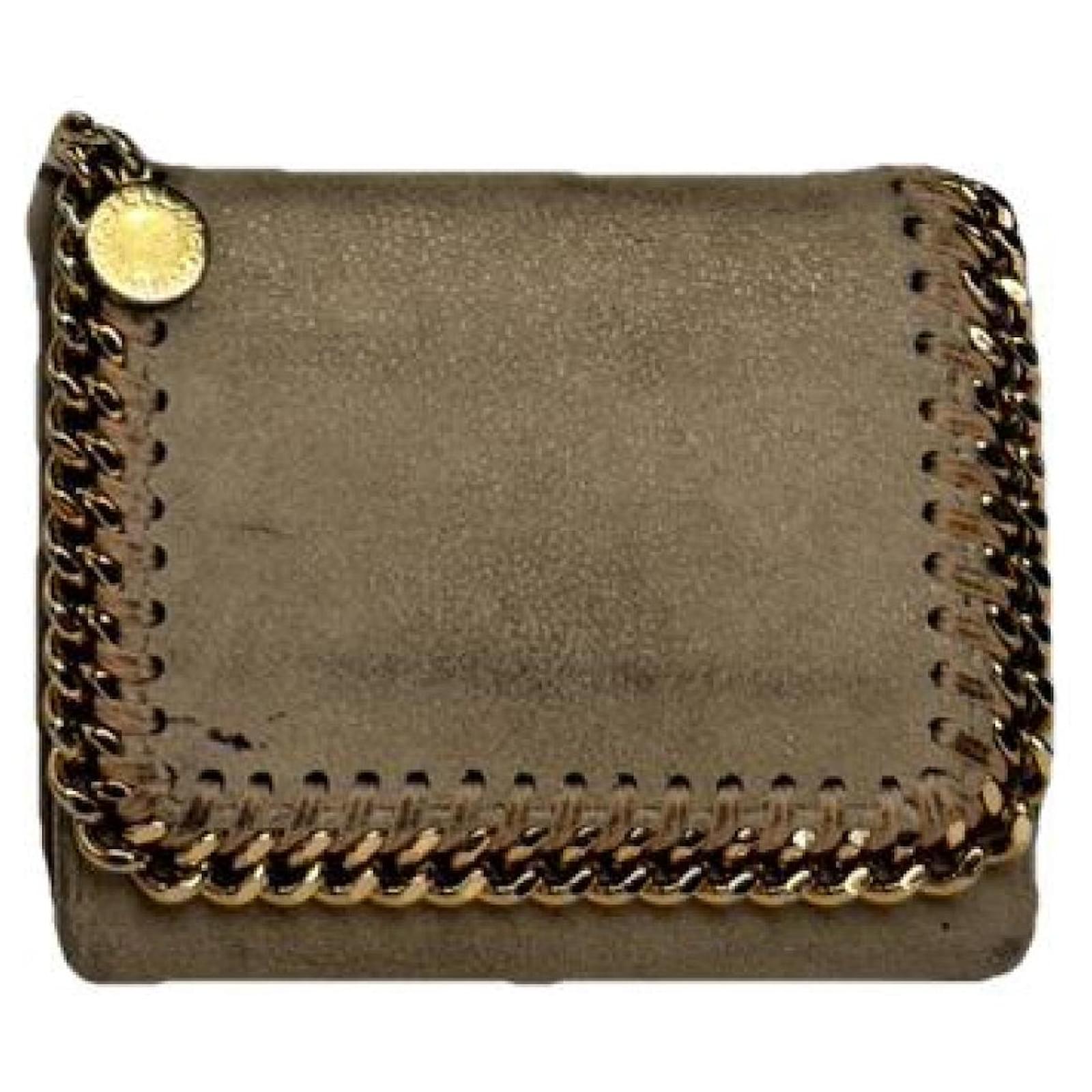 Stella Mc Cartney Stella McCartney Grey Vegan Leather Wallet  ref.2319296