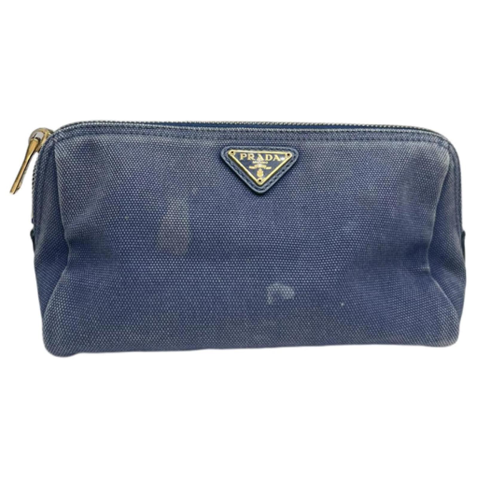Prada Navy Denim - Jeans Handbag Navy blue  ref.2319283