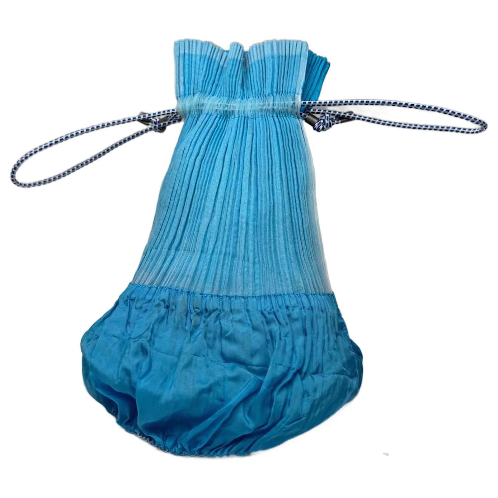 Vintage Issey Miyake Plissee bag blue  ref.2319218