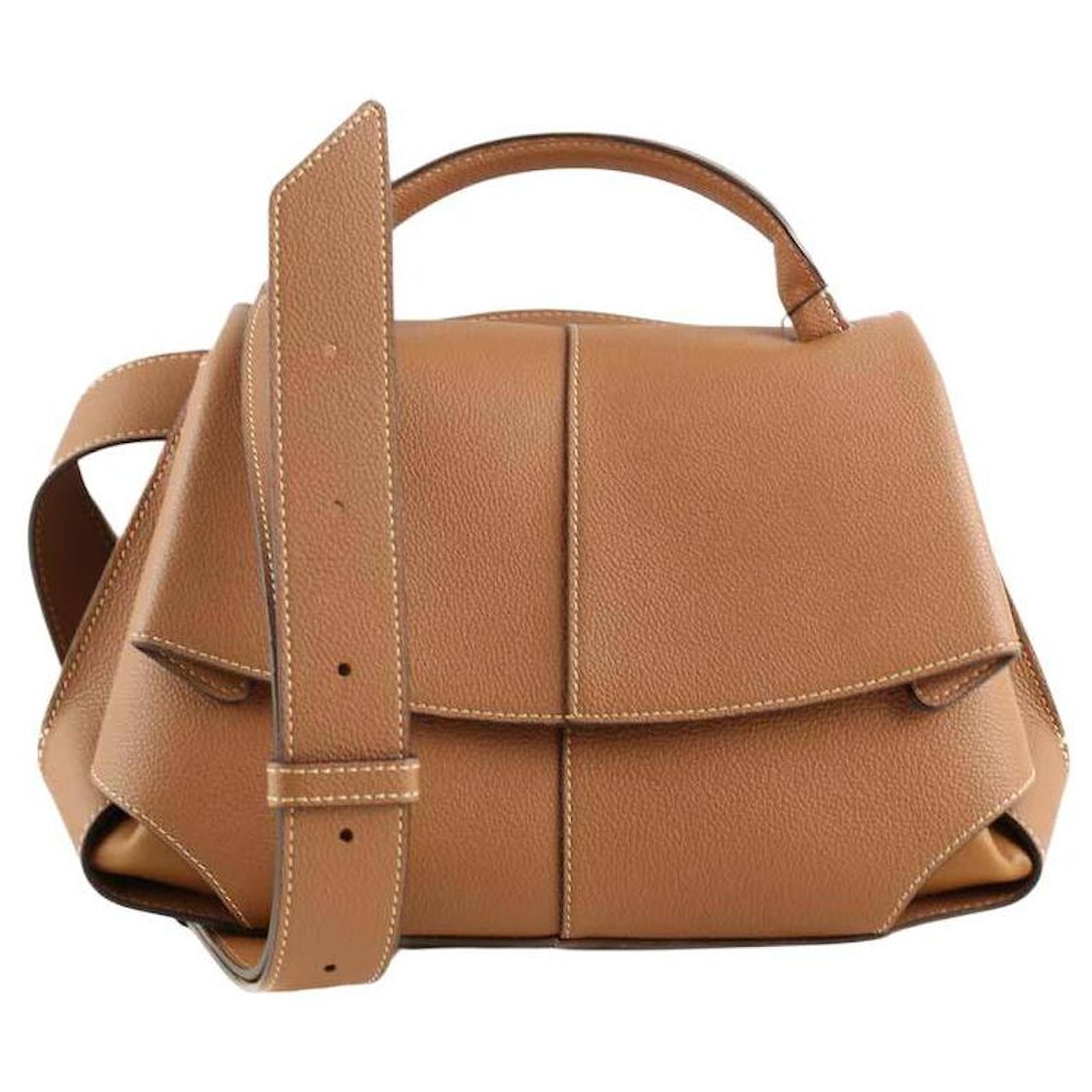 Polène Leather shoulder bag Brown  ref.2319124