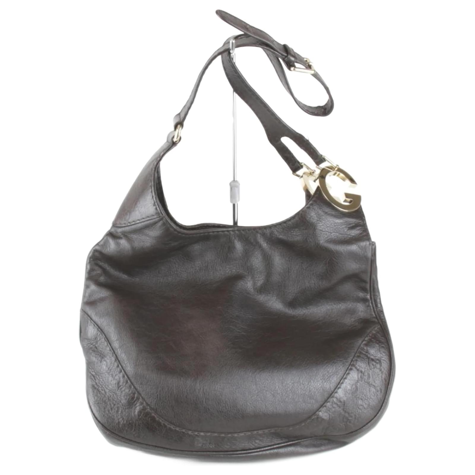 Gucci Brown Leather Shoulder Bag  ref.2318946