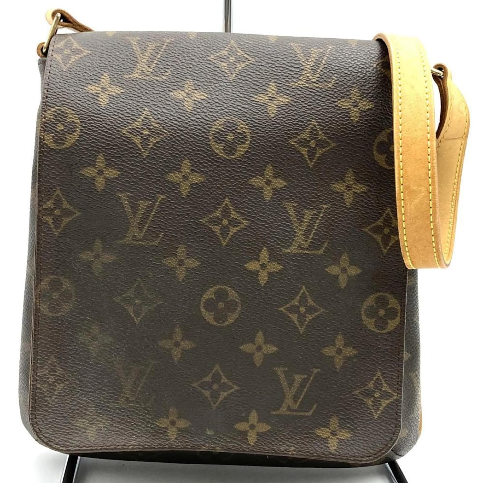 Louis Vuitton Musette Salsa Shoulder Bag Brown Patent leather  ref.2318905
