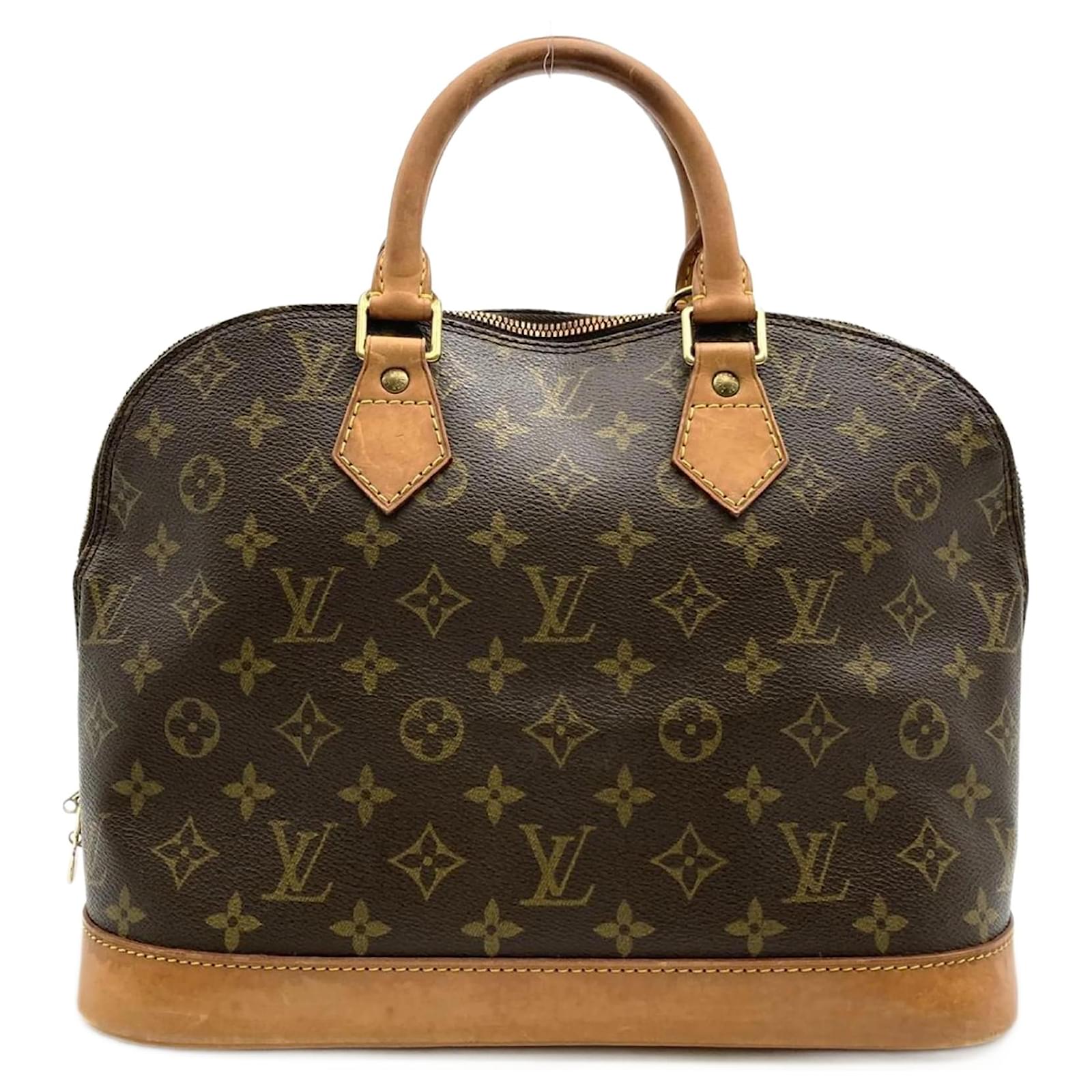 Louis Vuitton M51130 Alma Handbag Brown Patent leather  ref.2318899