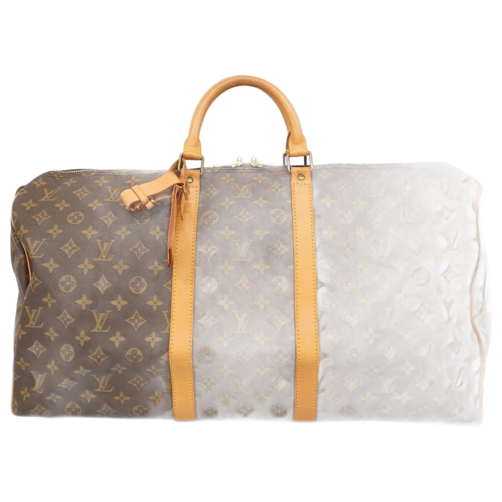 Louis Vuitton Monogram Keepall 55 Boston Bag Brown  ref.2318484