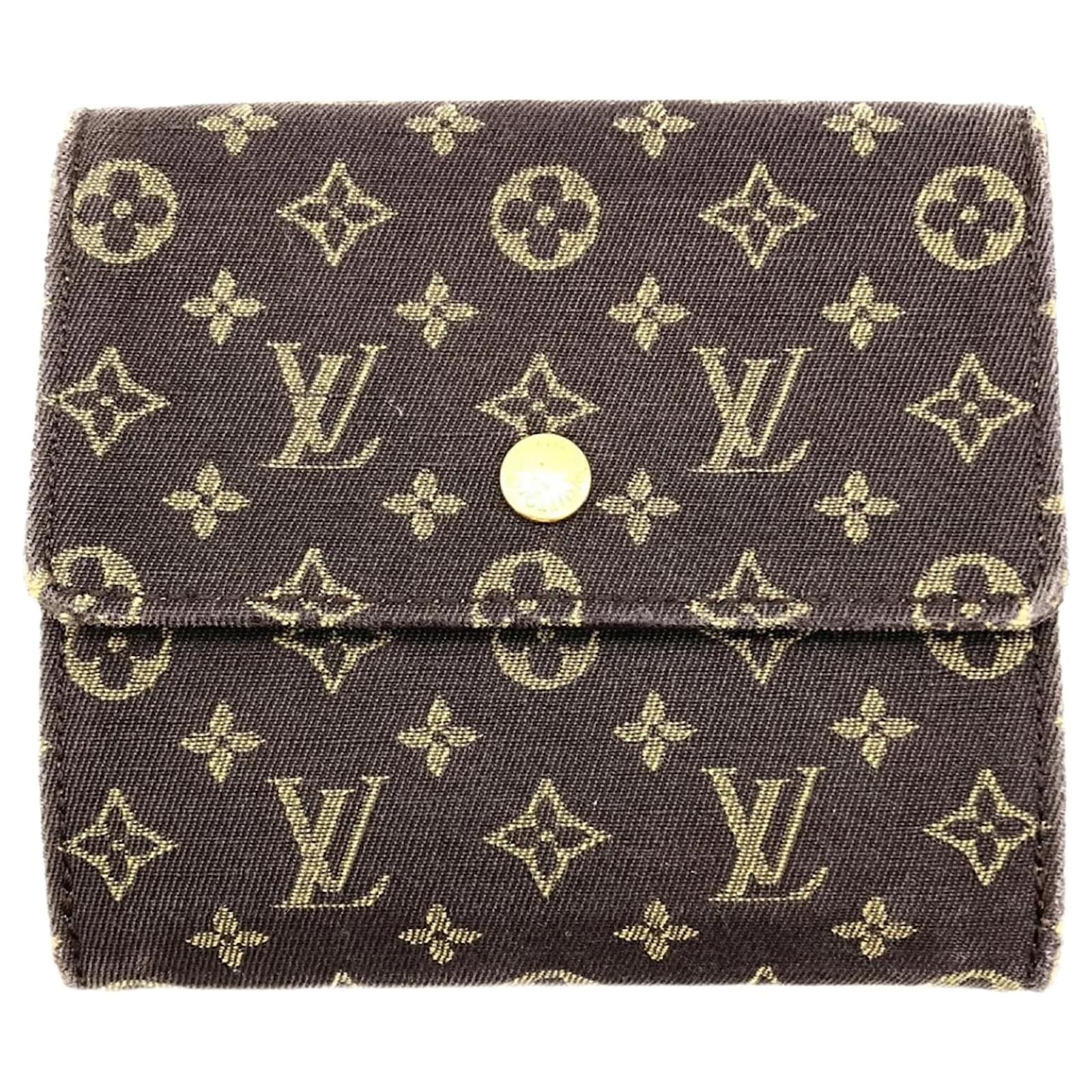 Louis Vuitton Bi-fold Wallet Brown Cloth  ref.2318471
