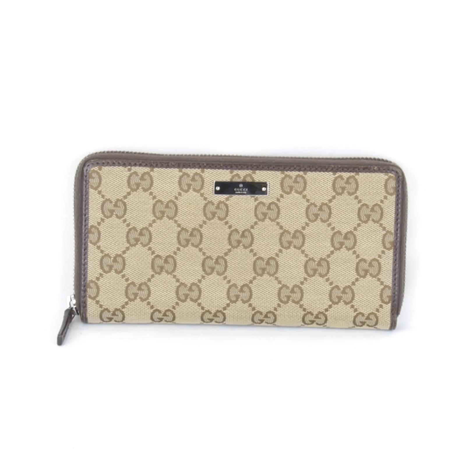 Gucci Brown GG Canvas Long Wallet Cloth  ref.2318459