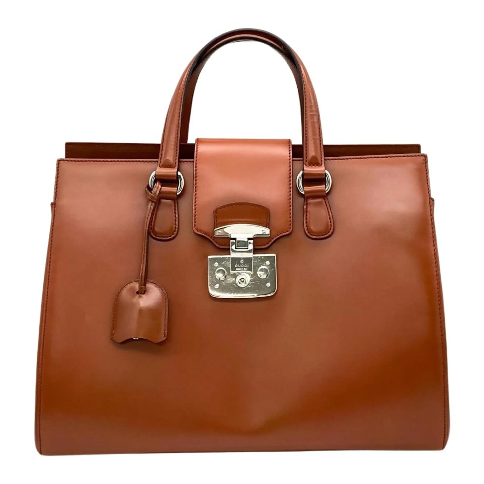 Gucci Lady Rock Tote Bag Brown Leather  ref.2318378