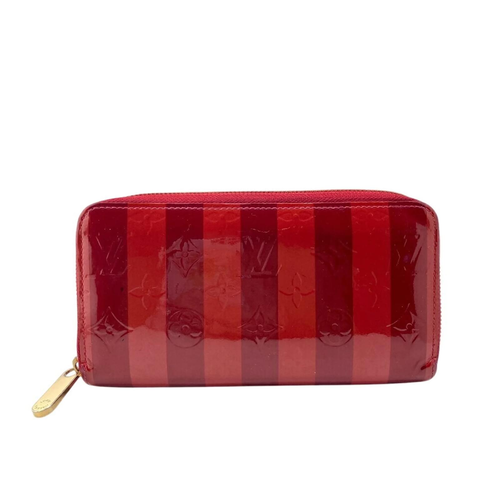 Louis Vuitton Monogram Vernis Long Wallet Red Patent leather  ref.2318308
