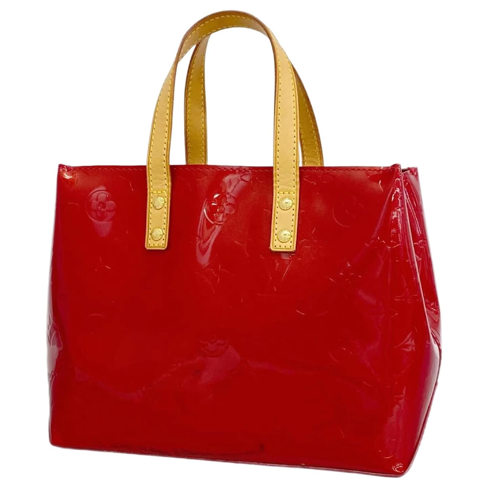 Louis Vuitton Handbag Vernis Reed PM M91990 Red  ref.2318283
