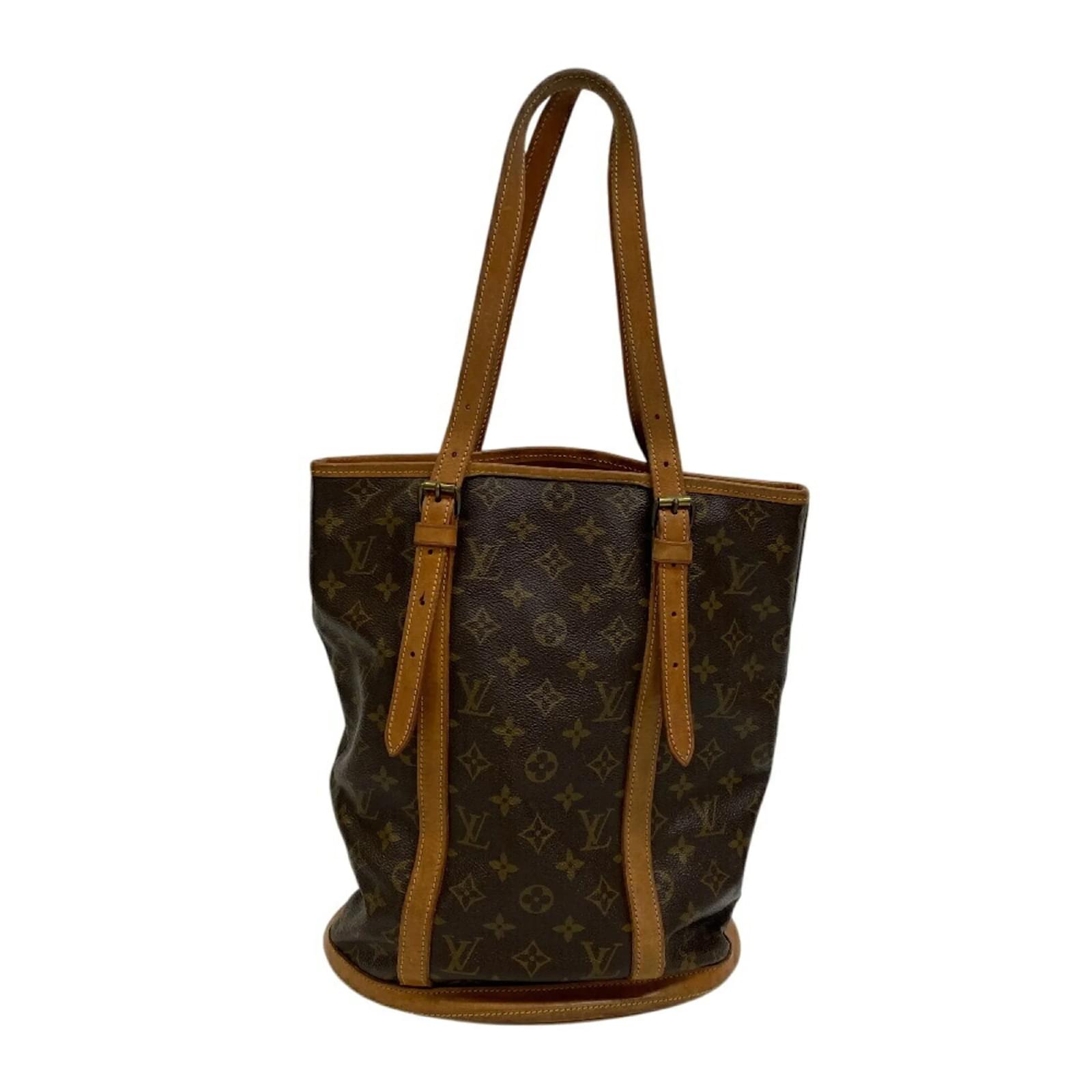 Louis Vuitton Monogram Bucket GM Shoulder Bag Brown Patent leather  ref.2318222