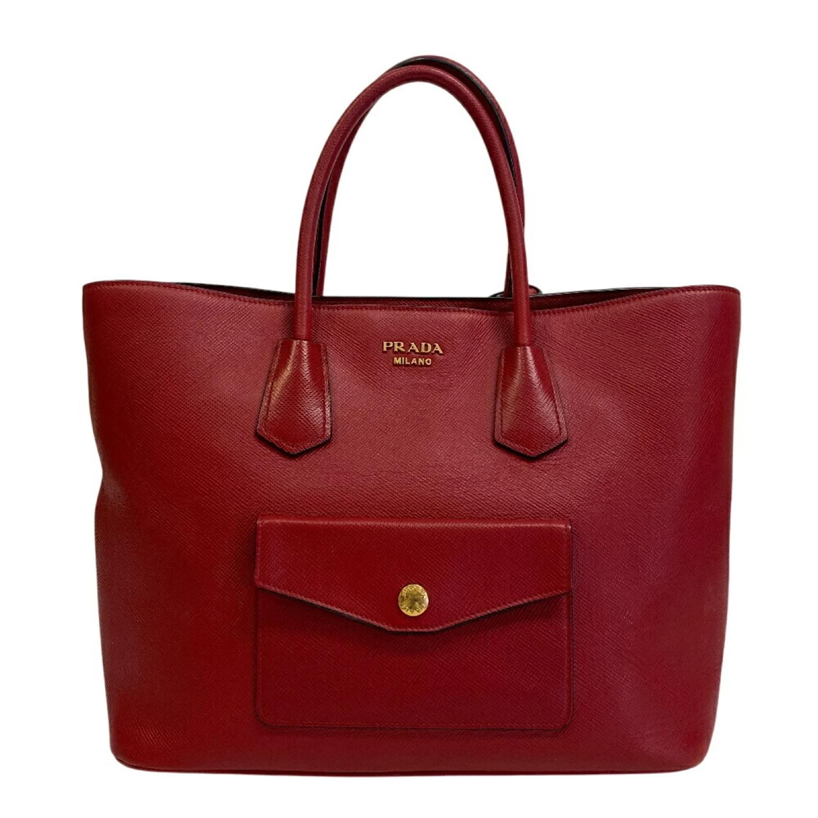 Prada BN2729 Red PVC Tote Bag Plastic  ref.2318220