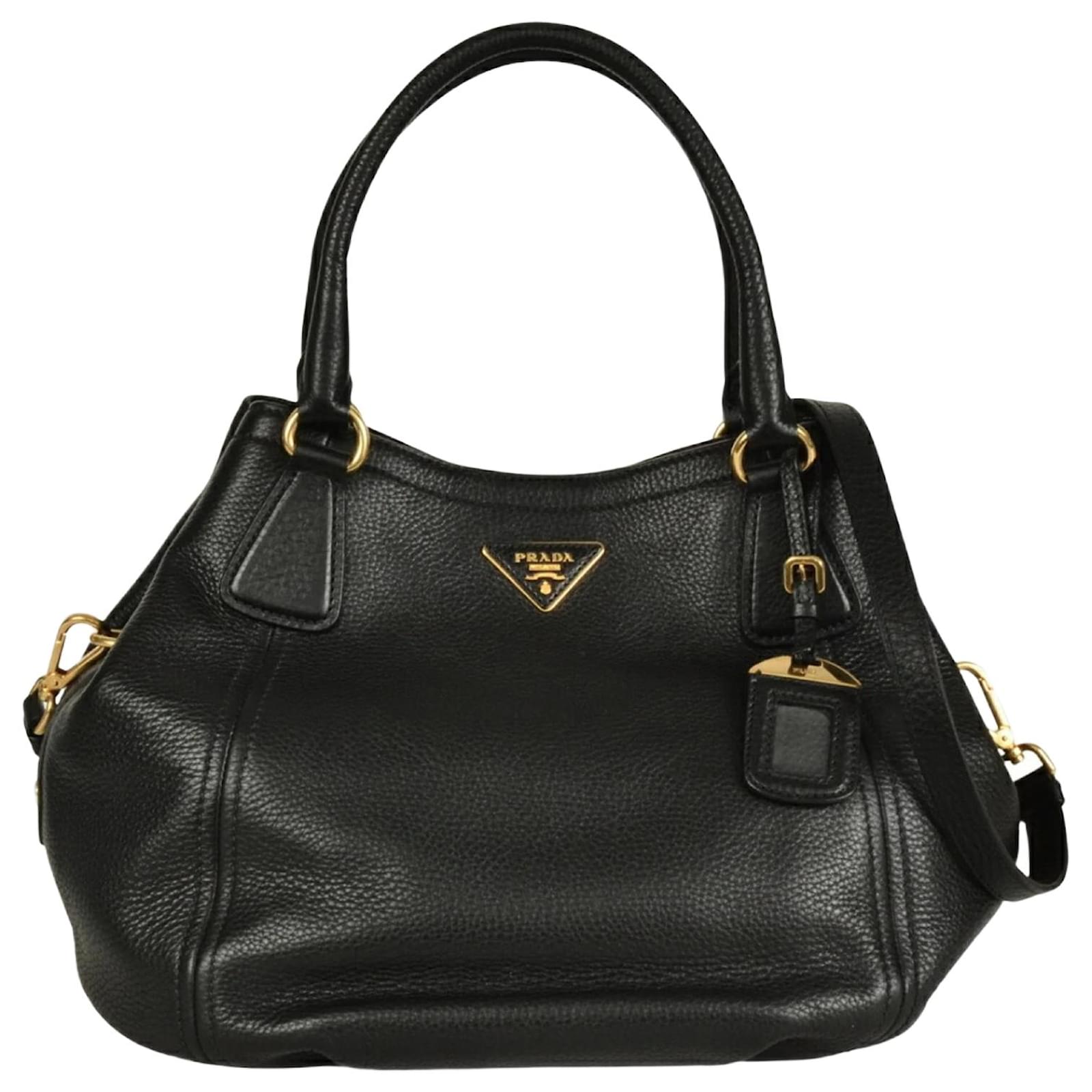 Prada Black Leather Tote Bag  ref.2318083