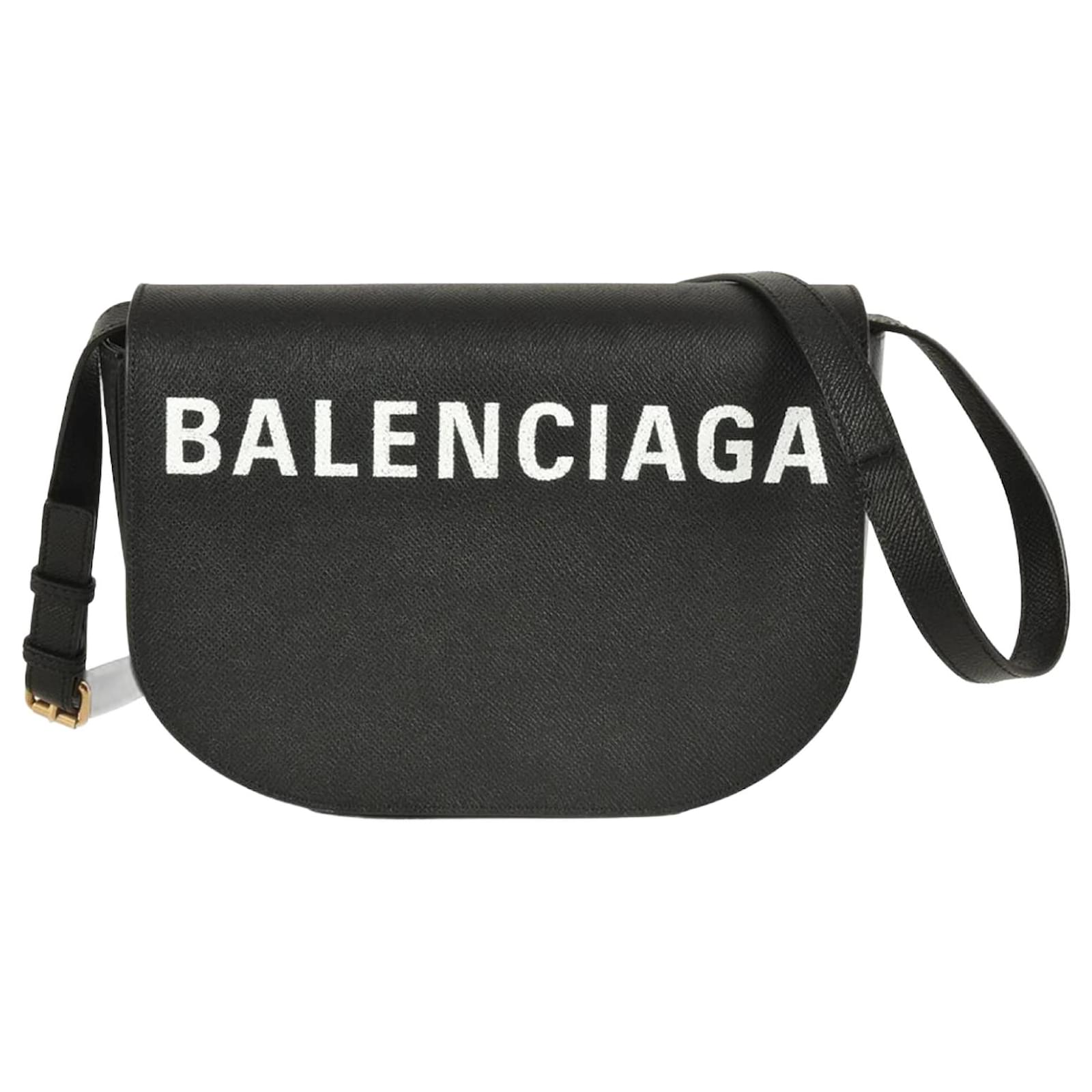 Balenciaga Ville Day Shoulder Bag Black Leather  ref.2317966