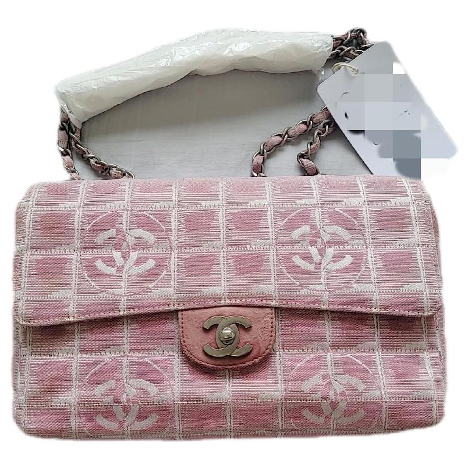 Trendy CC Chanel Totes Pink Cloth  ref.2315091