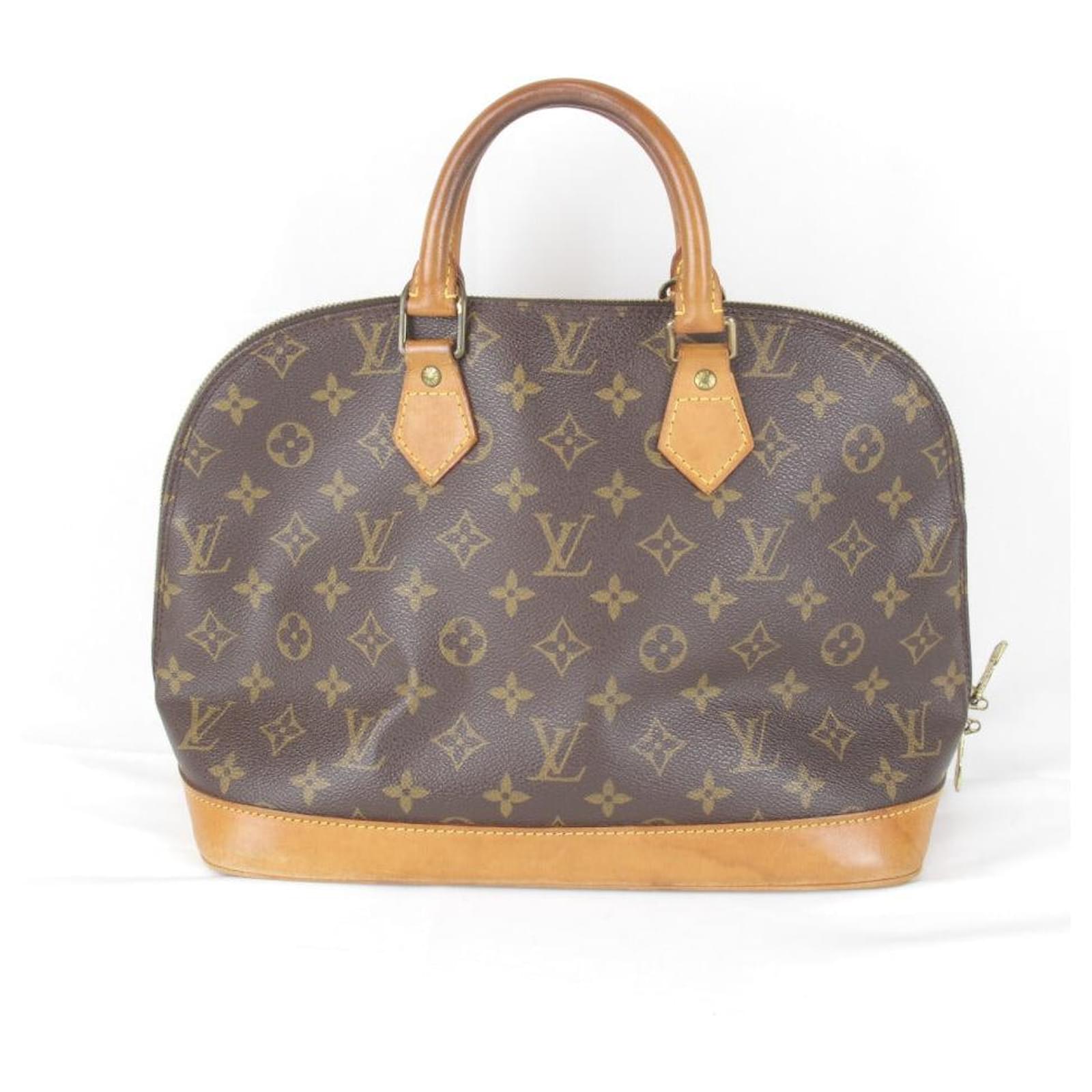 Louis Vuitton Alma Monogram Handbag M51130 Brown Cloth  ref.2317750