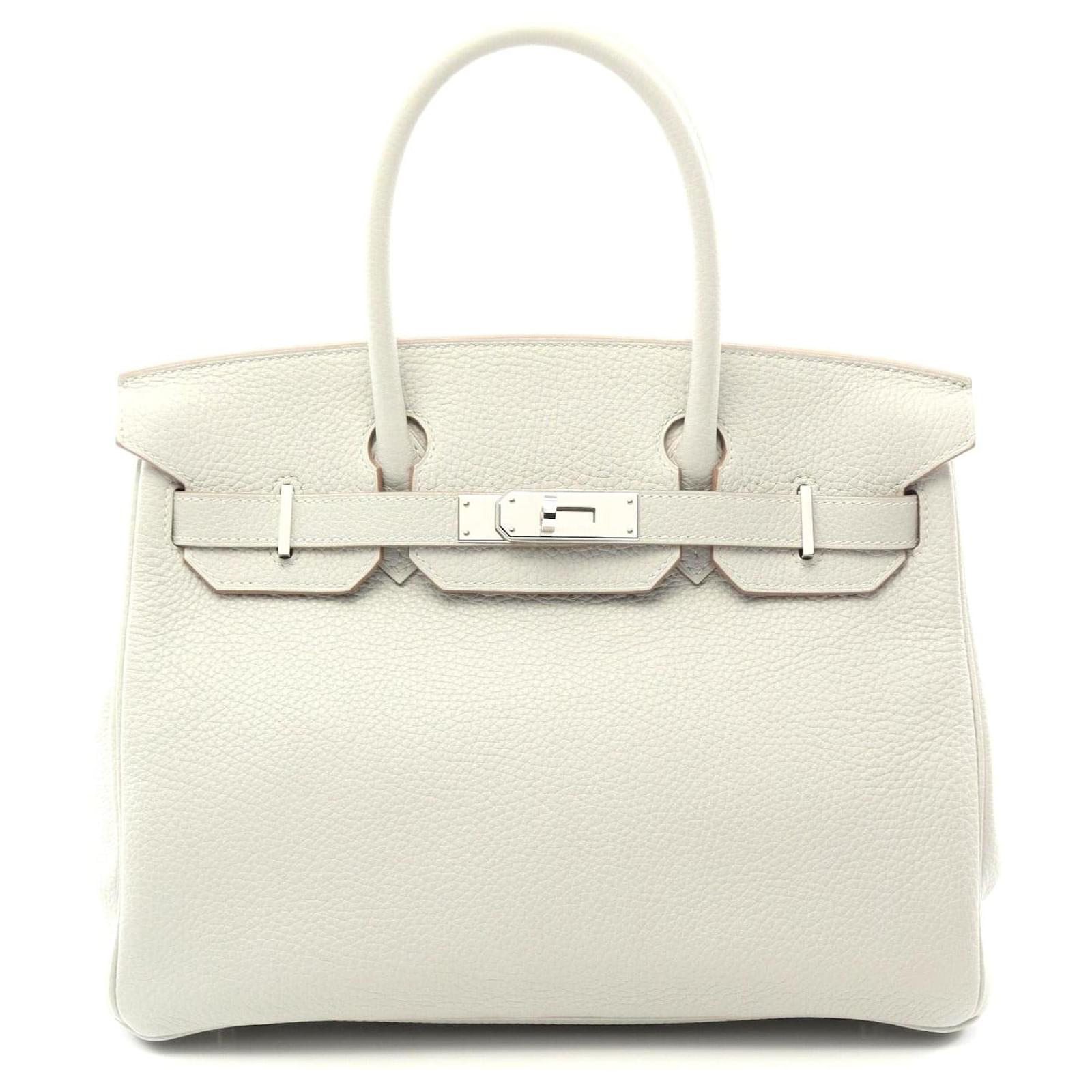 Hermès Hermes Birkin 30 Handbag Grey Leather Pony-style calfskin  ref.2317582