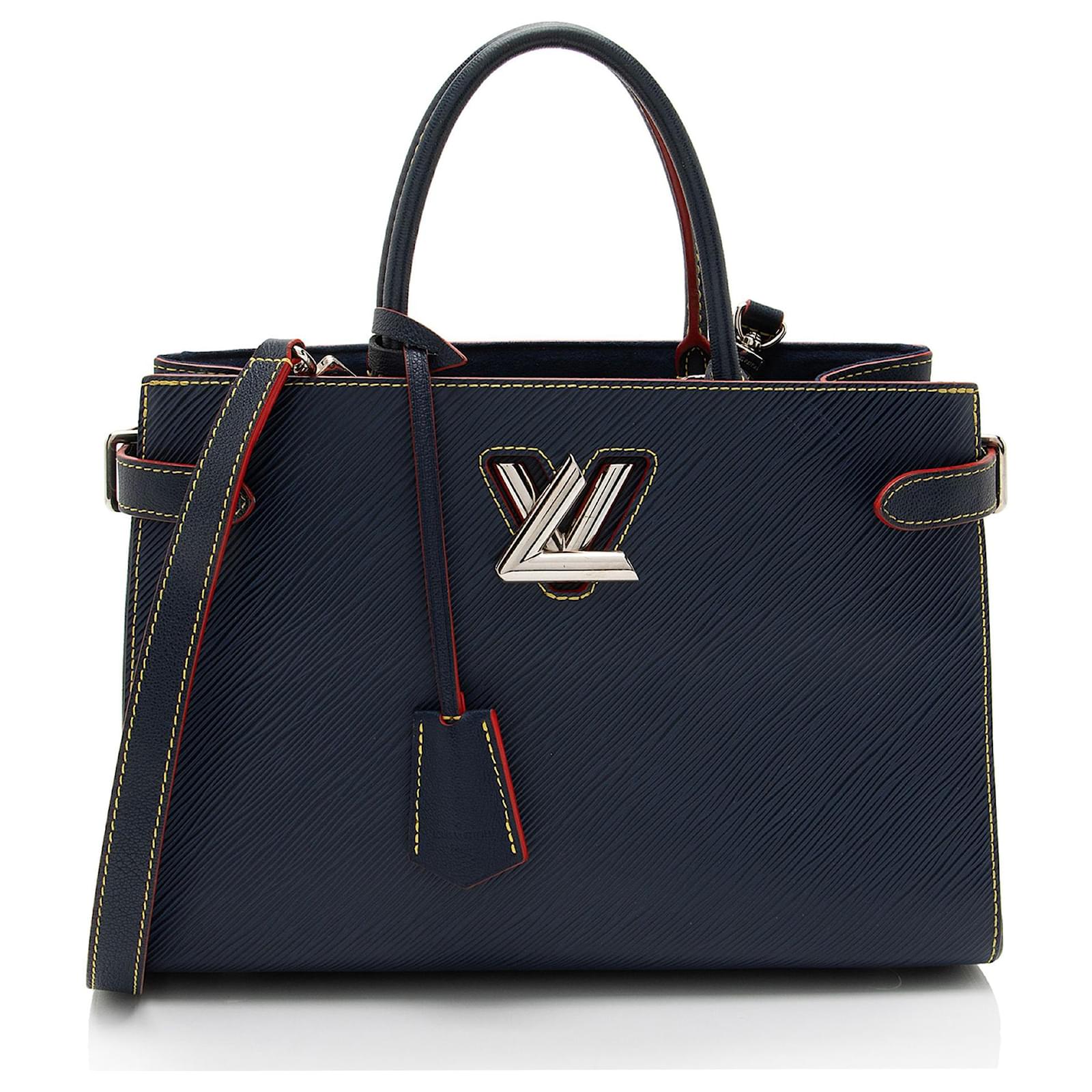 Louis Vuitton Epi Leather Twist Tote Blue  ref.2317518