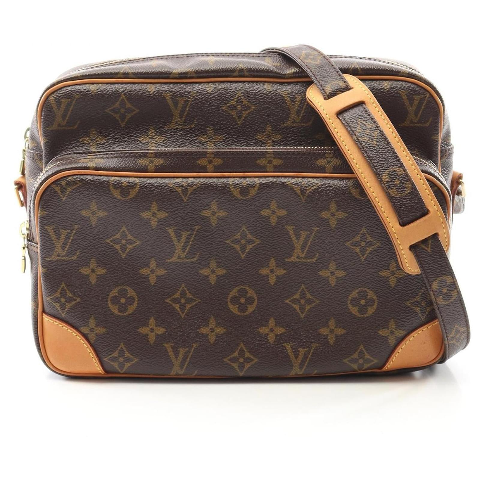 Louis Vuitton Nile Monogram Shoulder Bag Brown Cloth  ref.2316991
