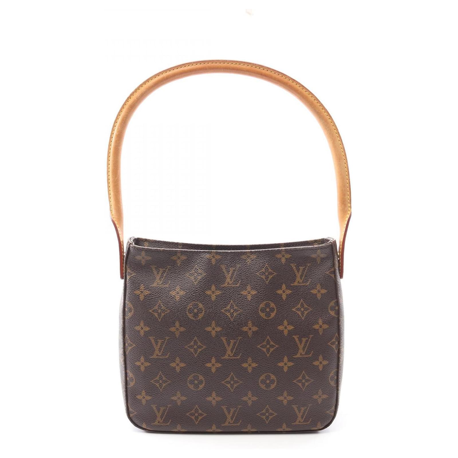 Louis Vuitton Looping MM Monogram Shoulder Bag Brown Cloth  ref.2316982