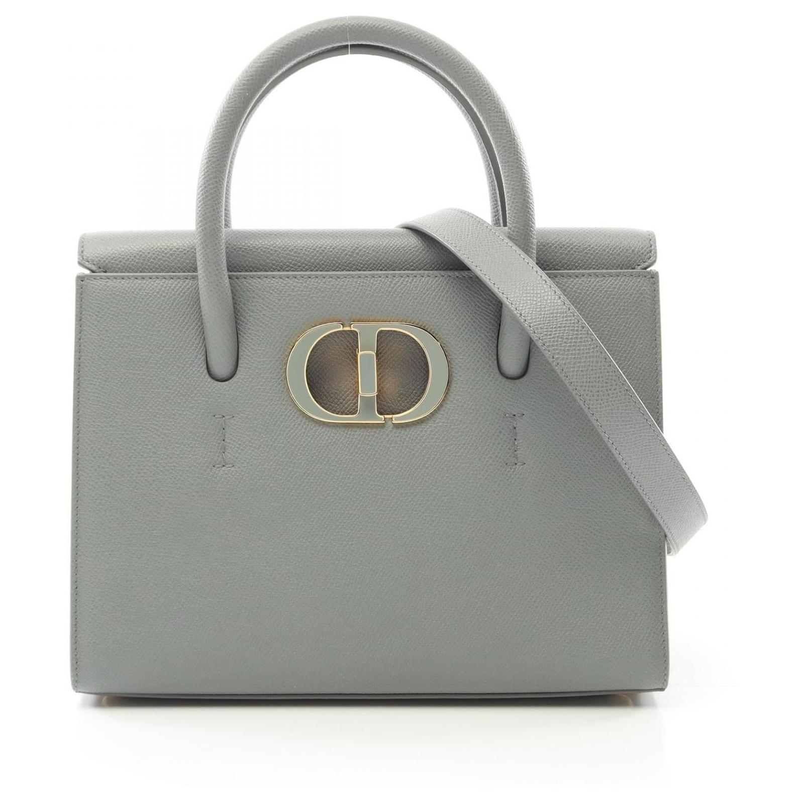 Christian Dior Dior 30 MONTAIGNE Leather Handbag Green  ref.2316977