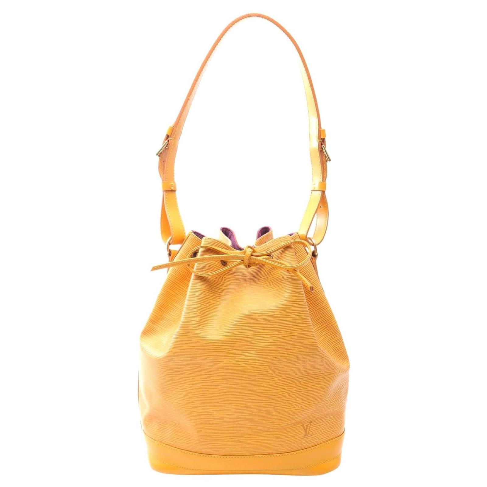 Louis Vuitton Noe Epi Yellow Shoulder Bag Leather Pony-style calfskin  ref.2316930
