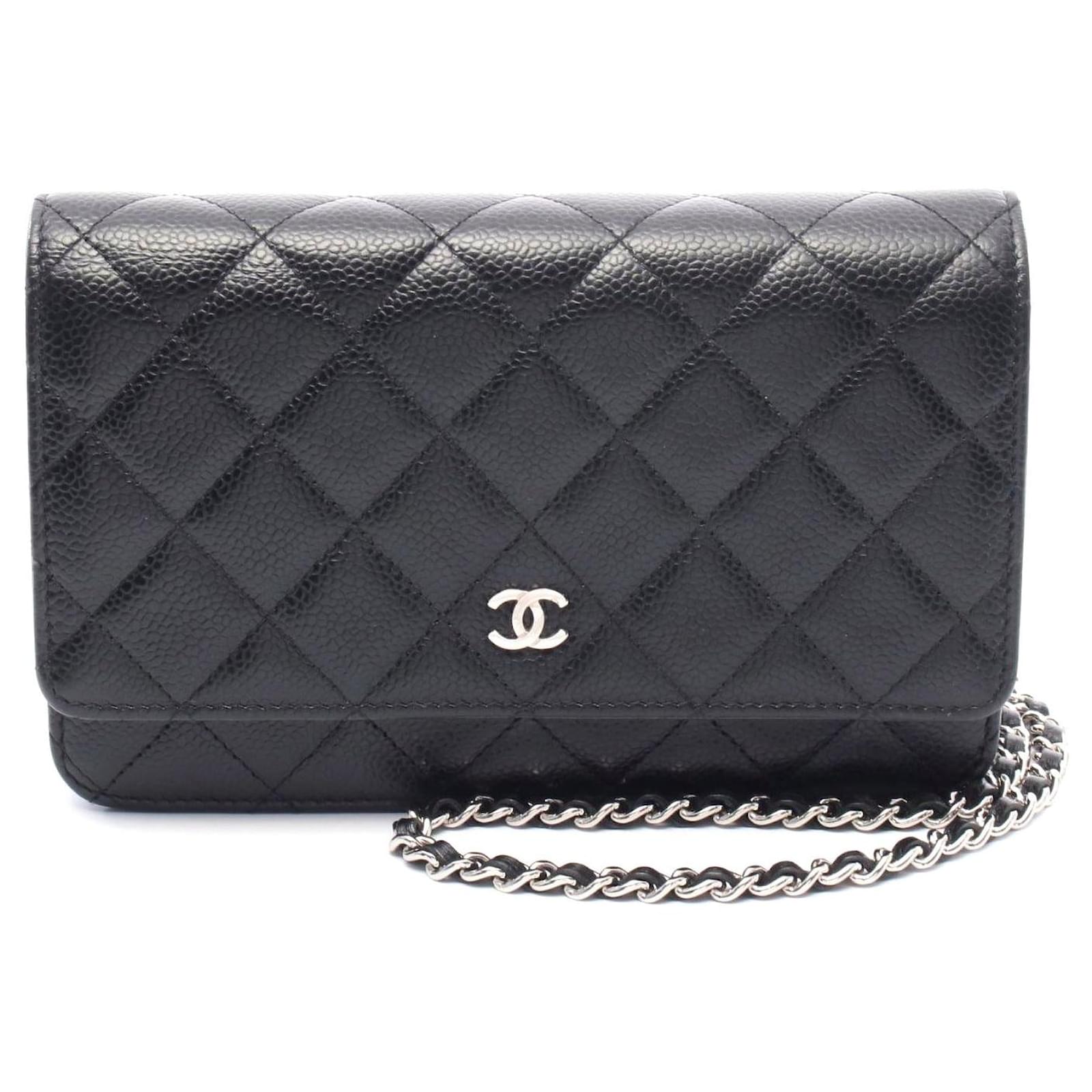 Chanel Matelasse Shoulder Bag Black Leather Pony-style calfskin  ref.2316926