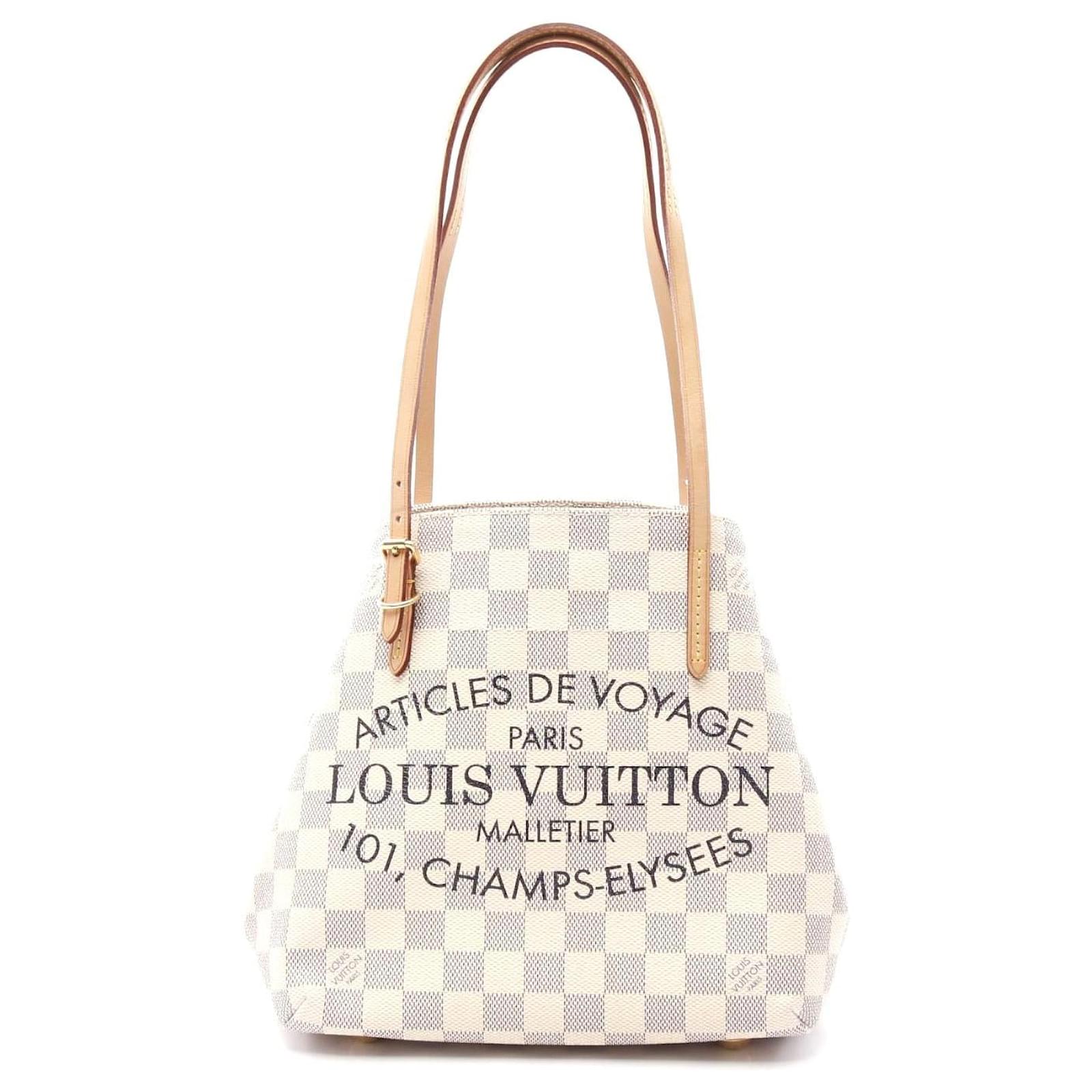 Louis Vuitton Damier Azur Handbag White Cloth  ref.2316896