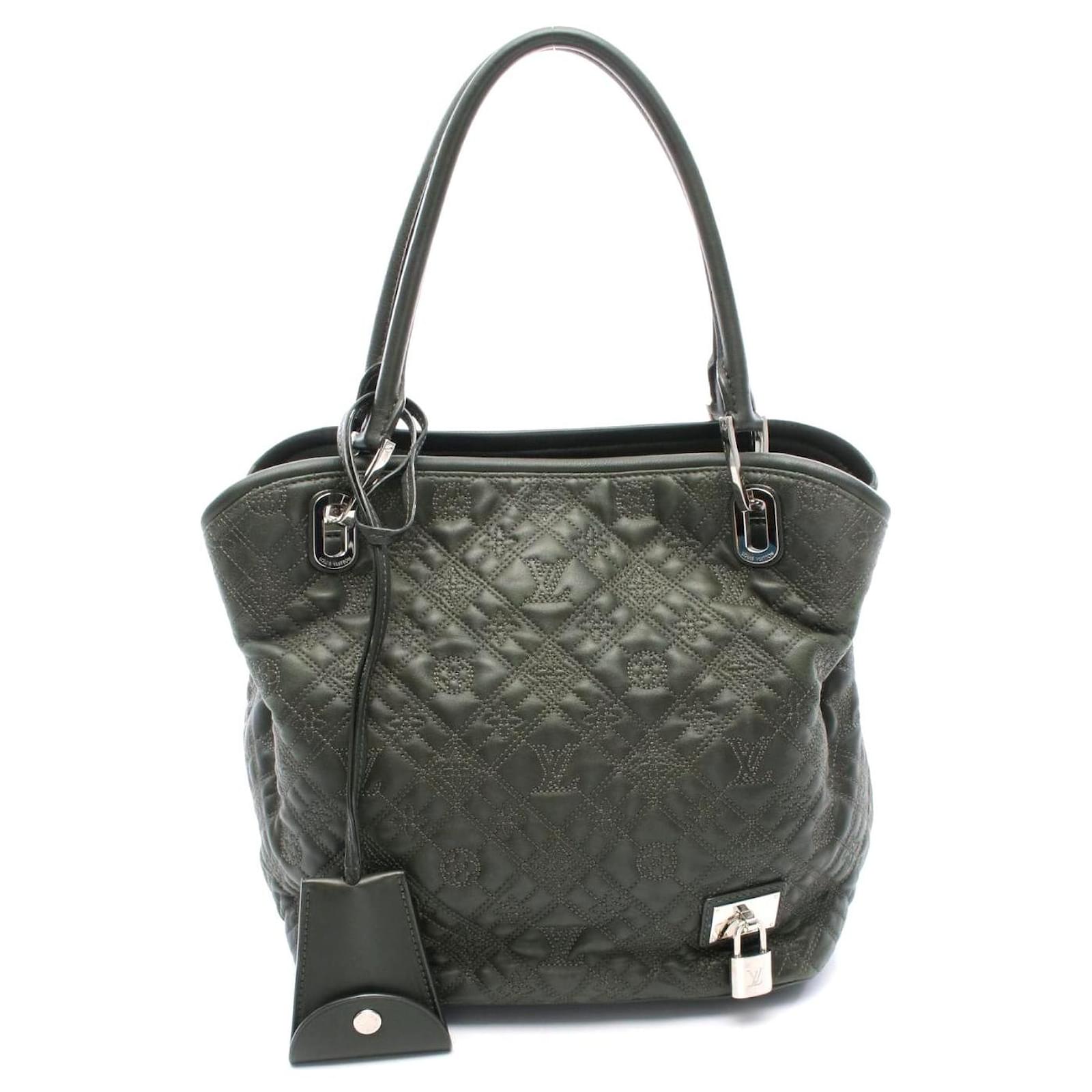 Louis Vuitton Bronze Monogram Antheia Tote Bag Green Leather Pony-style calfskin  ref.2316851