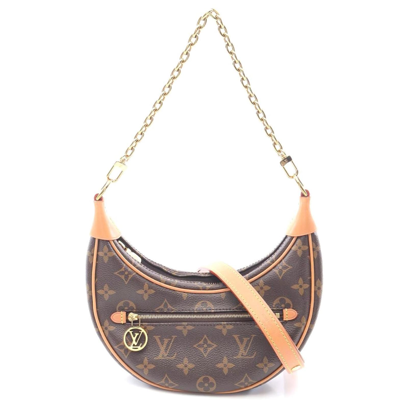 Louis Vuitton Monogram Loop Shoulder Bag Brown Cloth  ref.2316839
