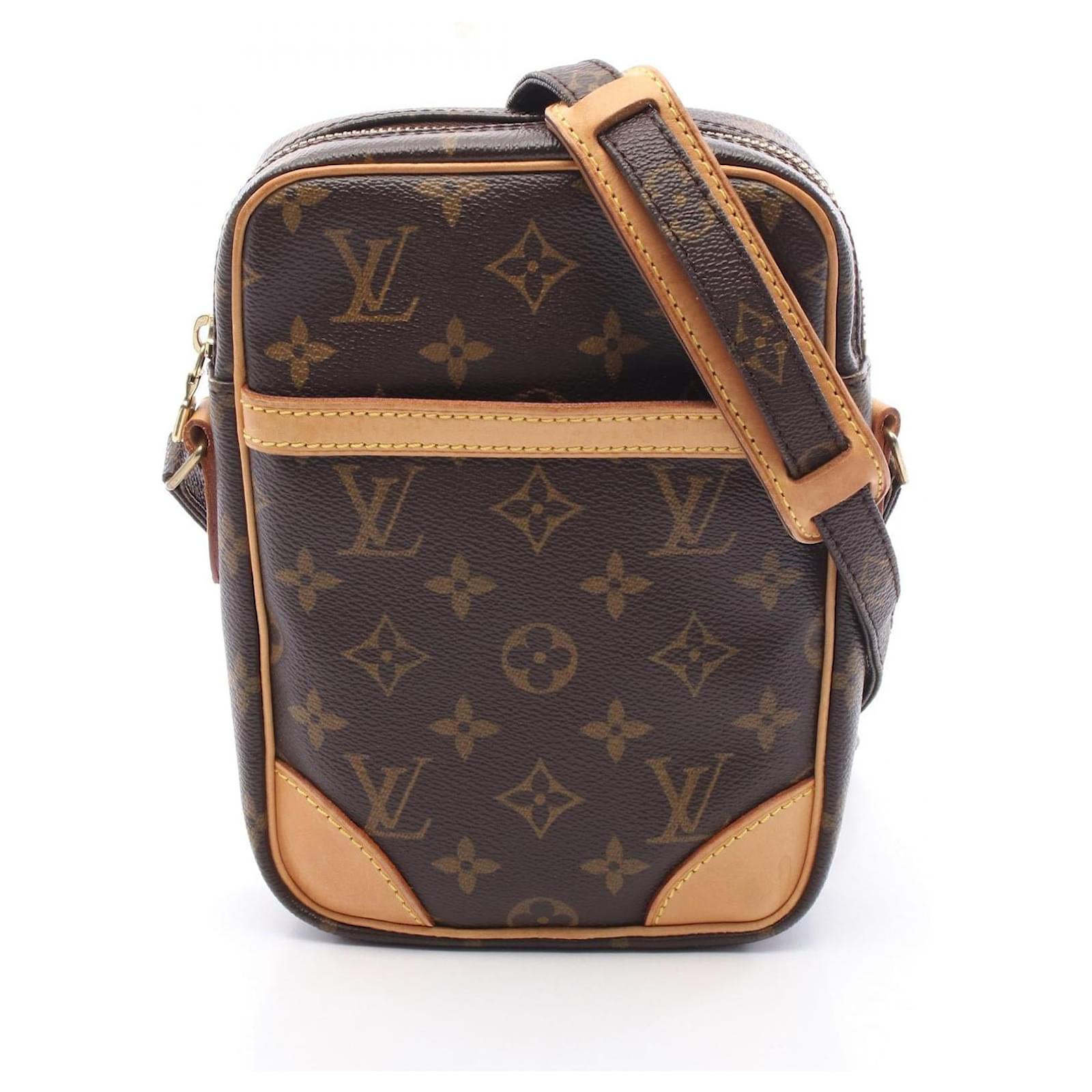 Louis Vuitton Danube Monogram Shoulder Bag Brown Cloth  ref.2316815