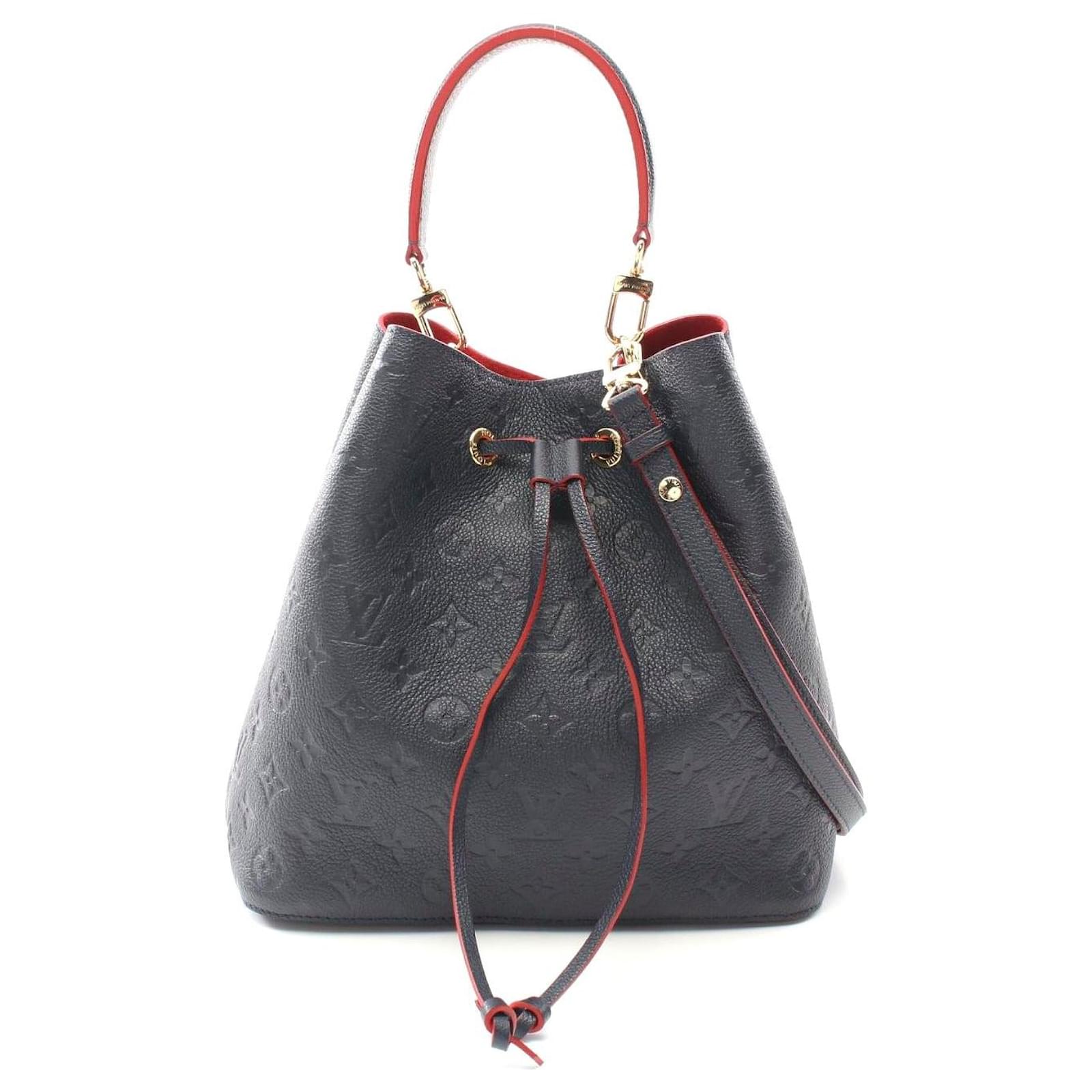 Néonoé Louis Vuitton Monogram Empreinte Leather NeoNoe Shoulder Bag Blue Pony-style calfskin  ref.2316717