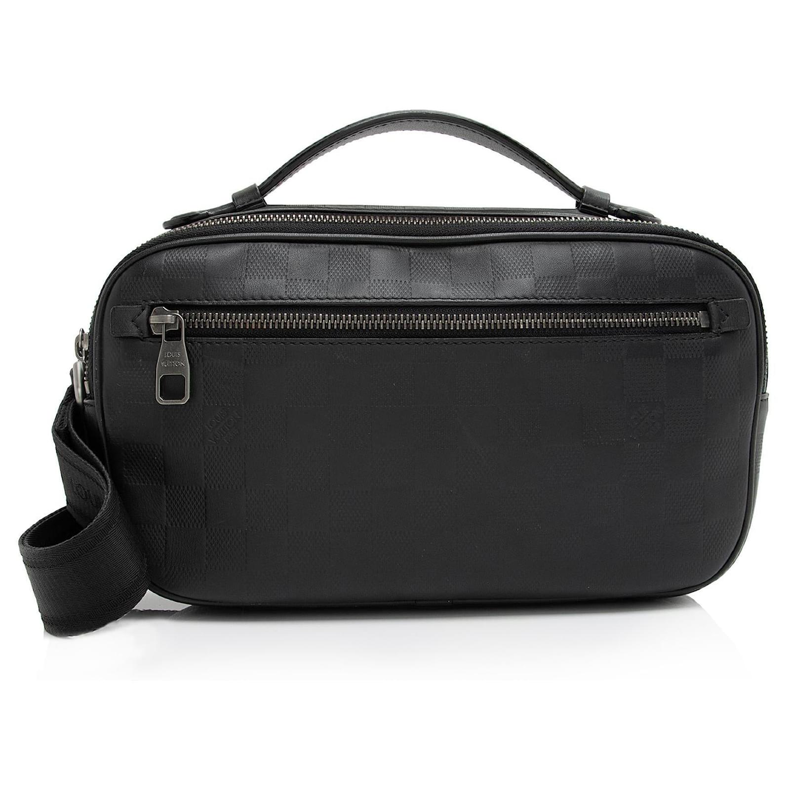 Louis Vuitton Damier Infini Leather Ambler Belt Bag Black  ref.2316606