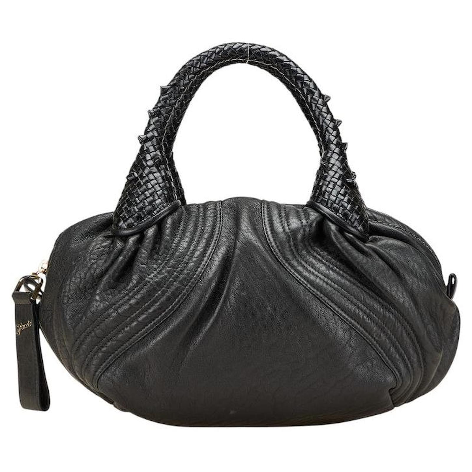 Fendi Mini Spy Bag Leather Handbag Black  ref.2316590