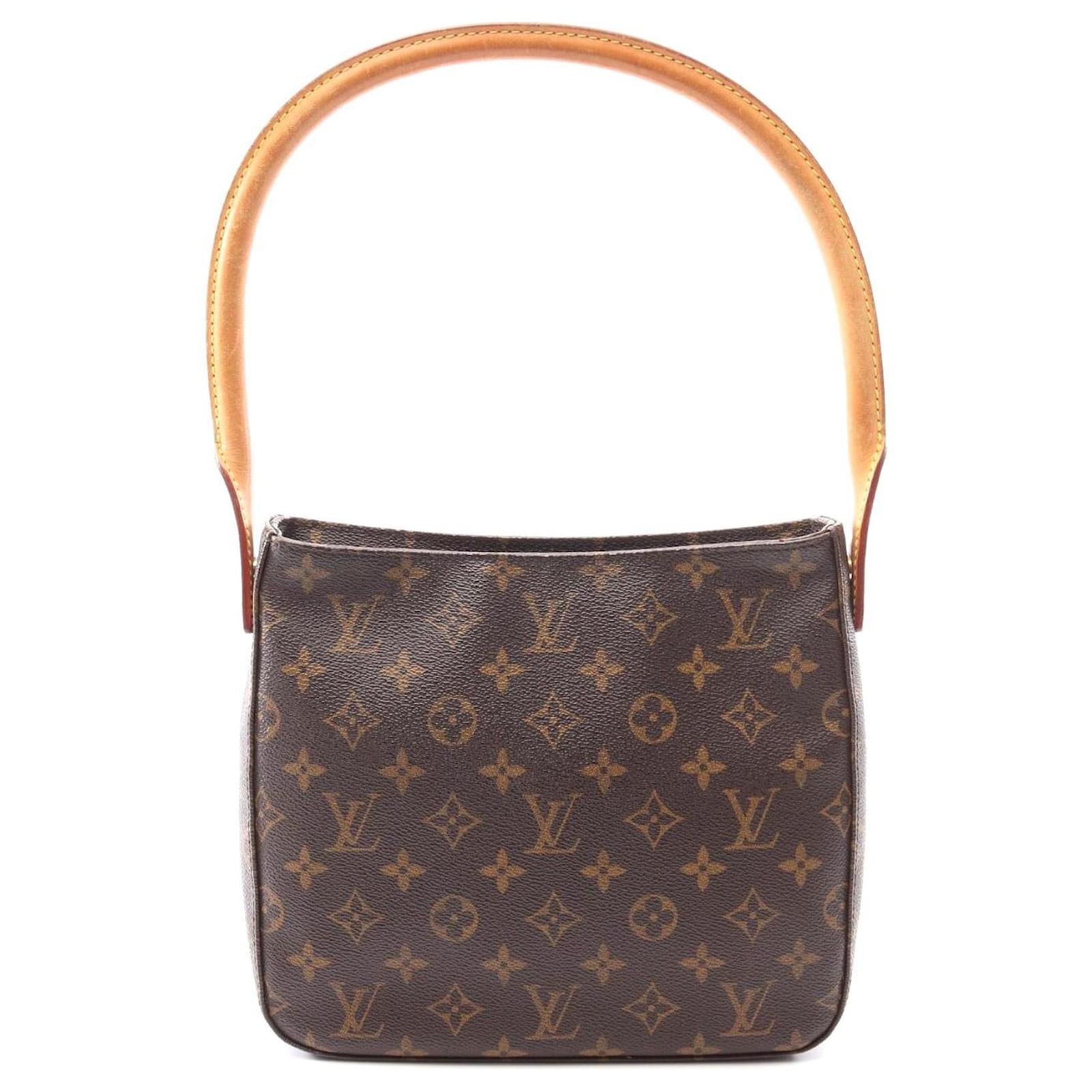 Louis Vuitton Looping MM Monogram Shoulder Bag Brown Cloth  ref.2316556