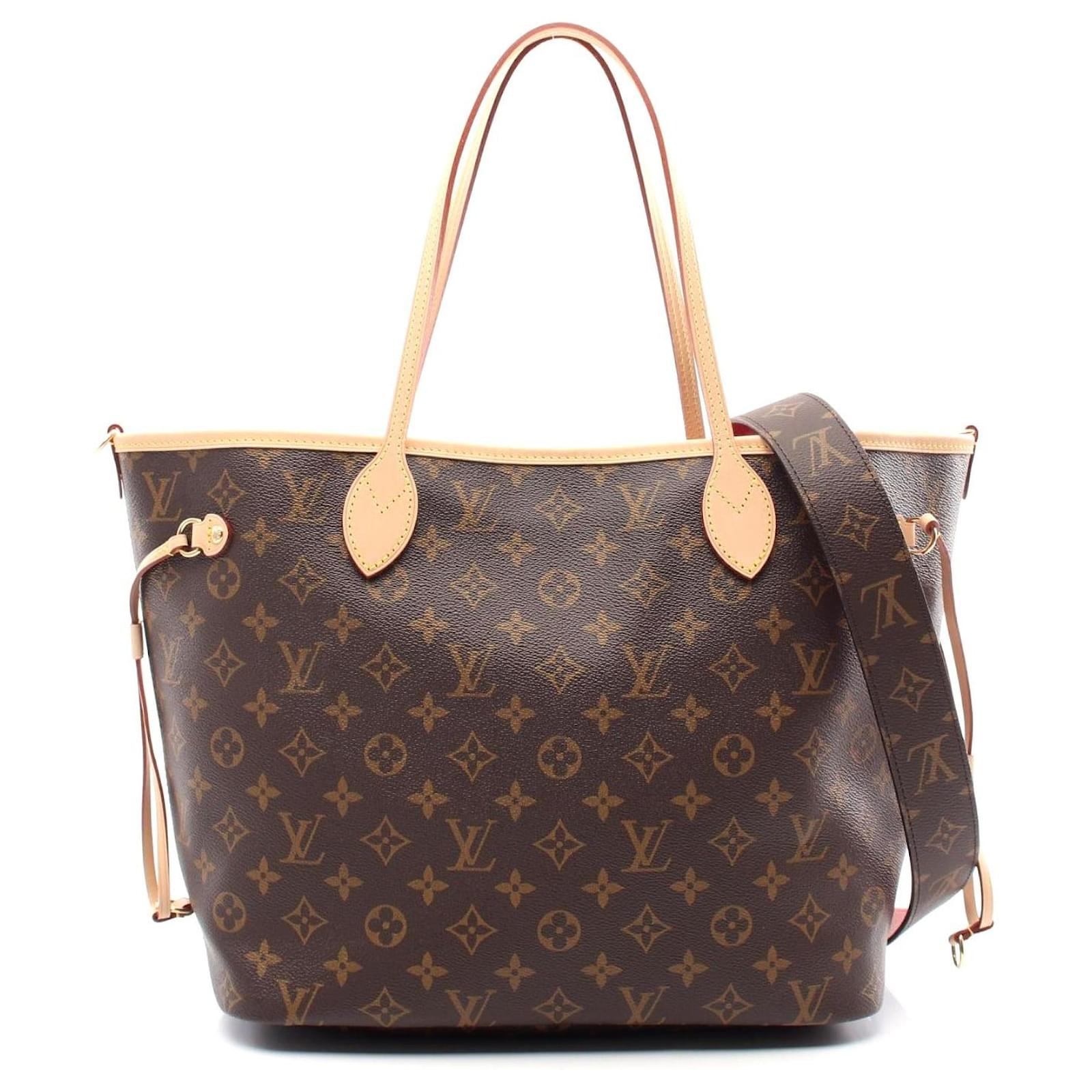 Louis Vuitton Neverfull Inside Out MM Monogram Tote Red Cloth  ref.2316487
