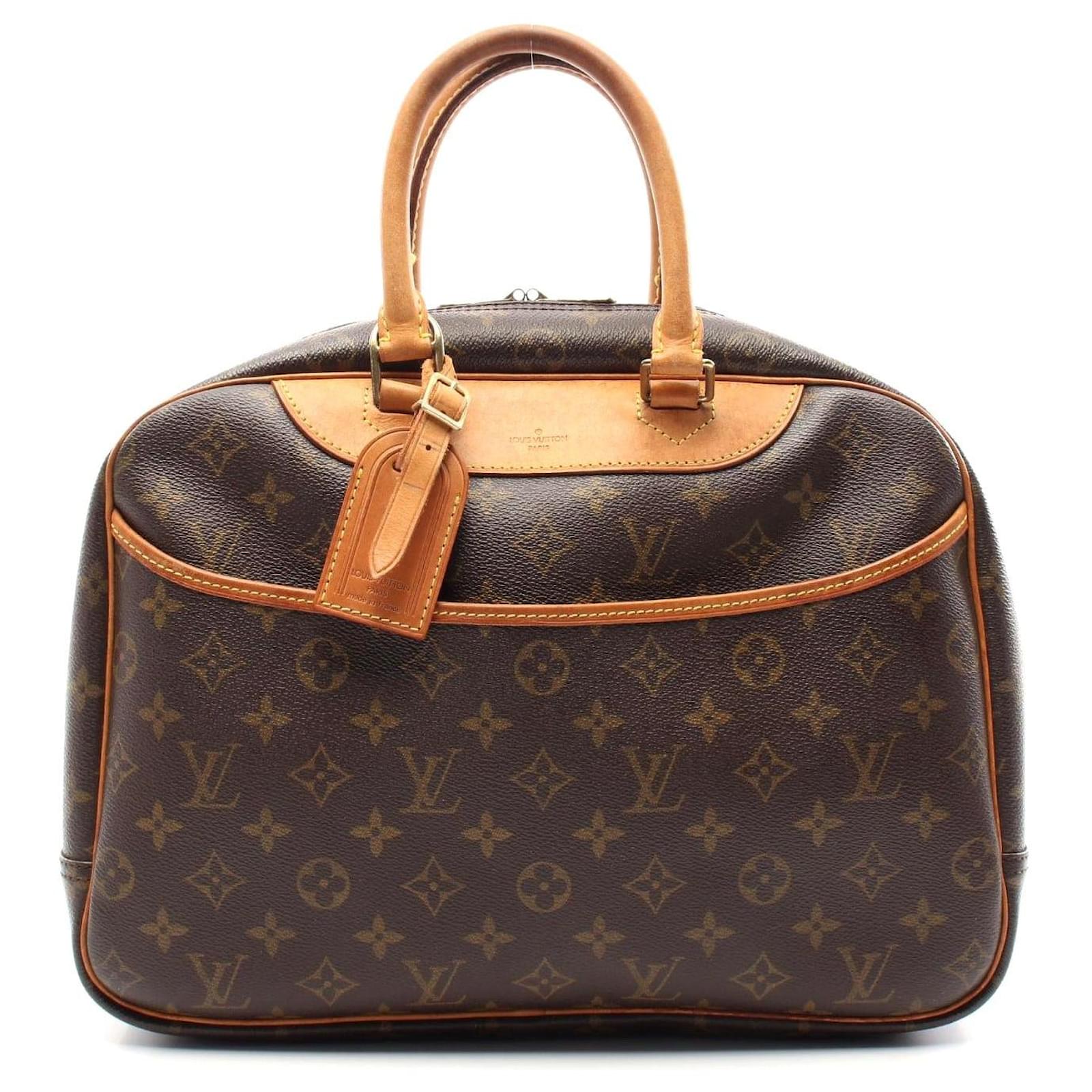 Louis Vuitton Monogram Handbag Brown Cloth  ref.2316453