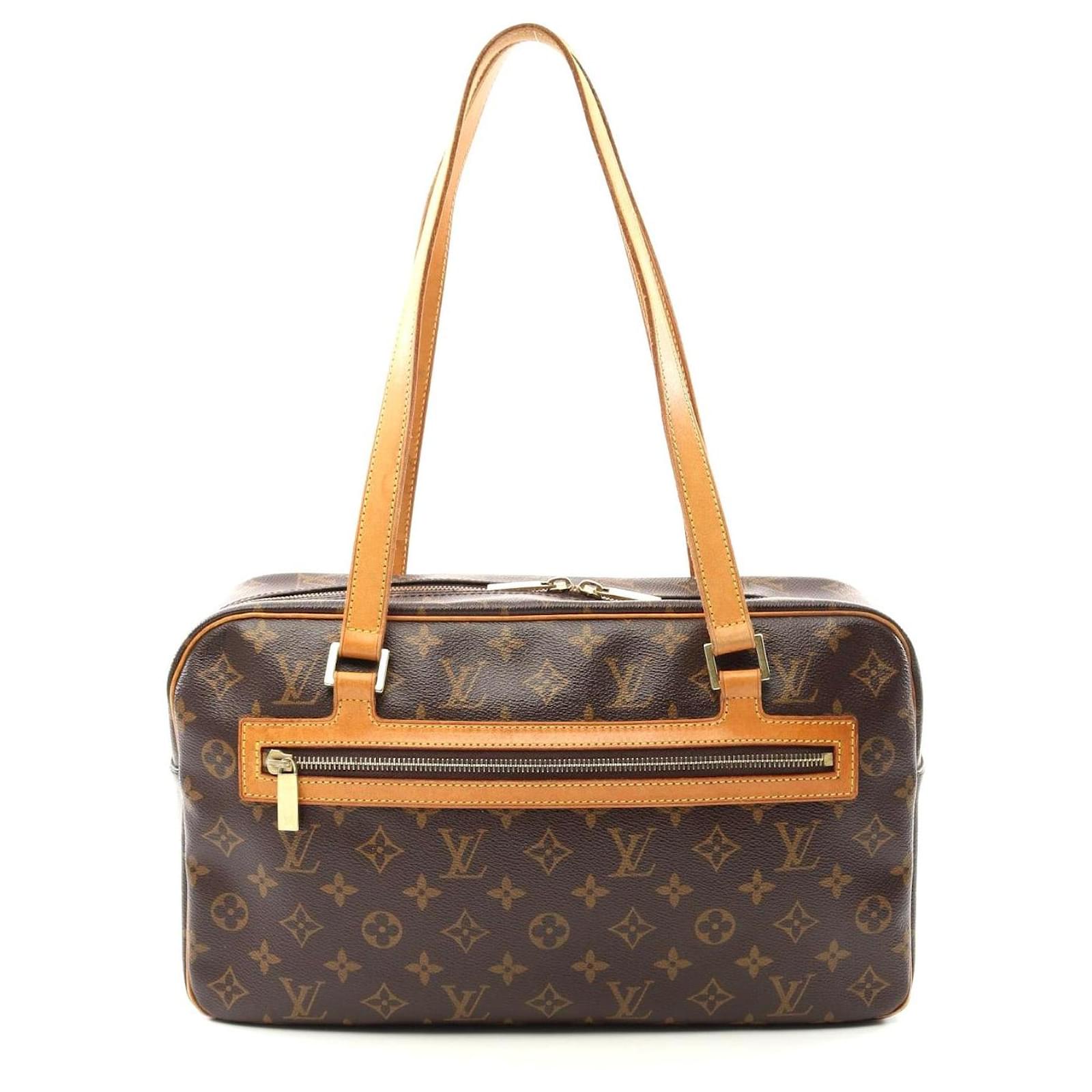 Louis Vuitton Cite GM Monogram Shoulder Bag Brown Cloth  ref.2316444