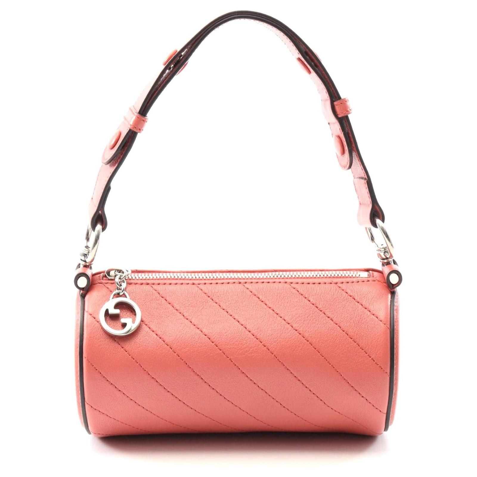 Gucci Blondie Mini Leather Shoulder Bag Pink Pony-style calfskin  ref.2316408