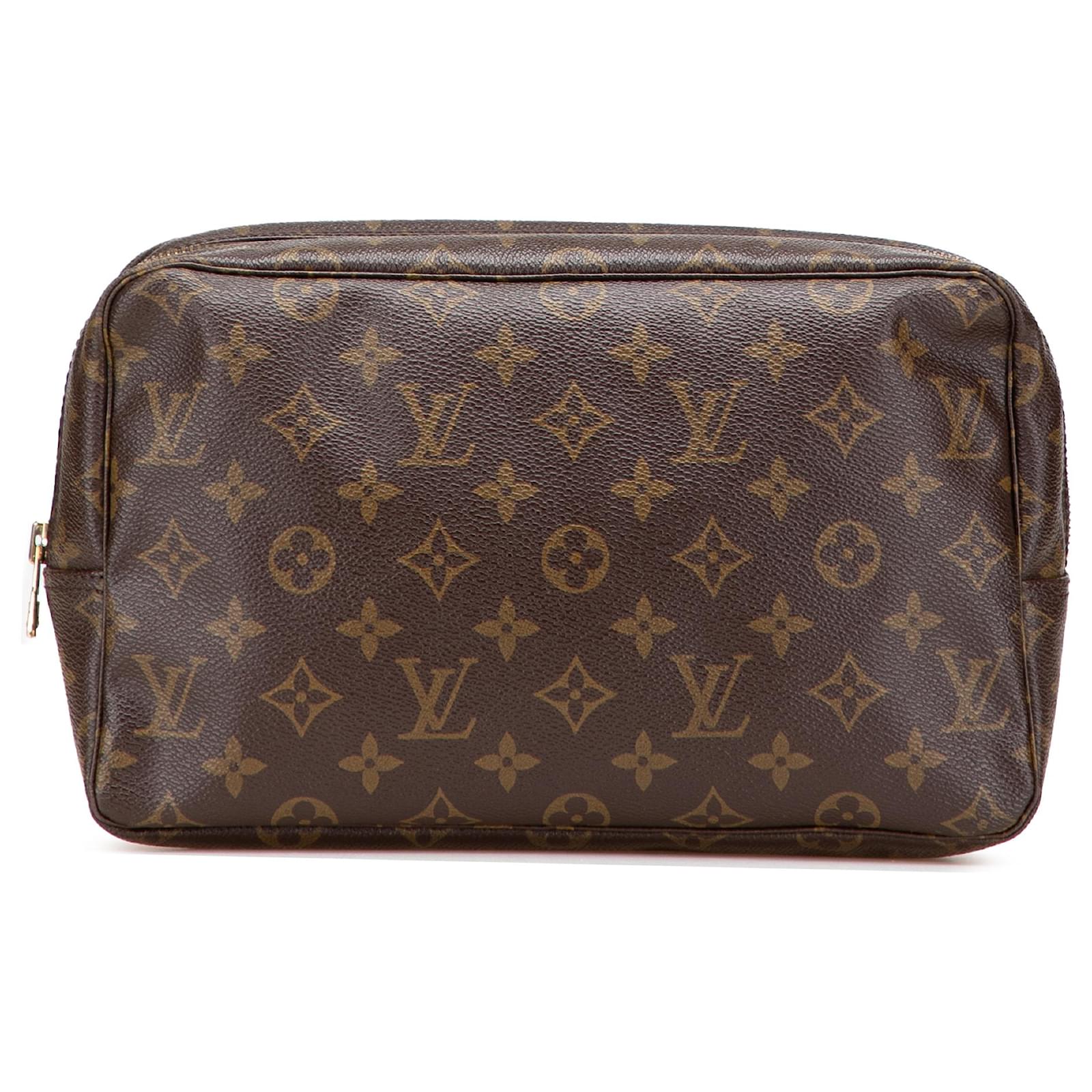 Louis Vuitton Brown Monogram Trousse Toilette 28 Cloth  ref.2316317