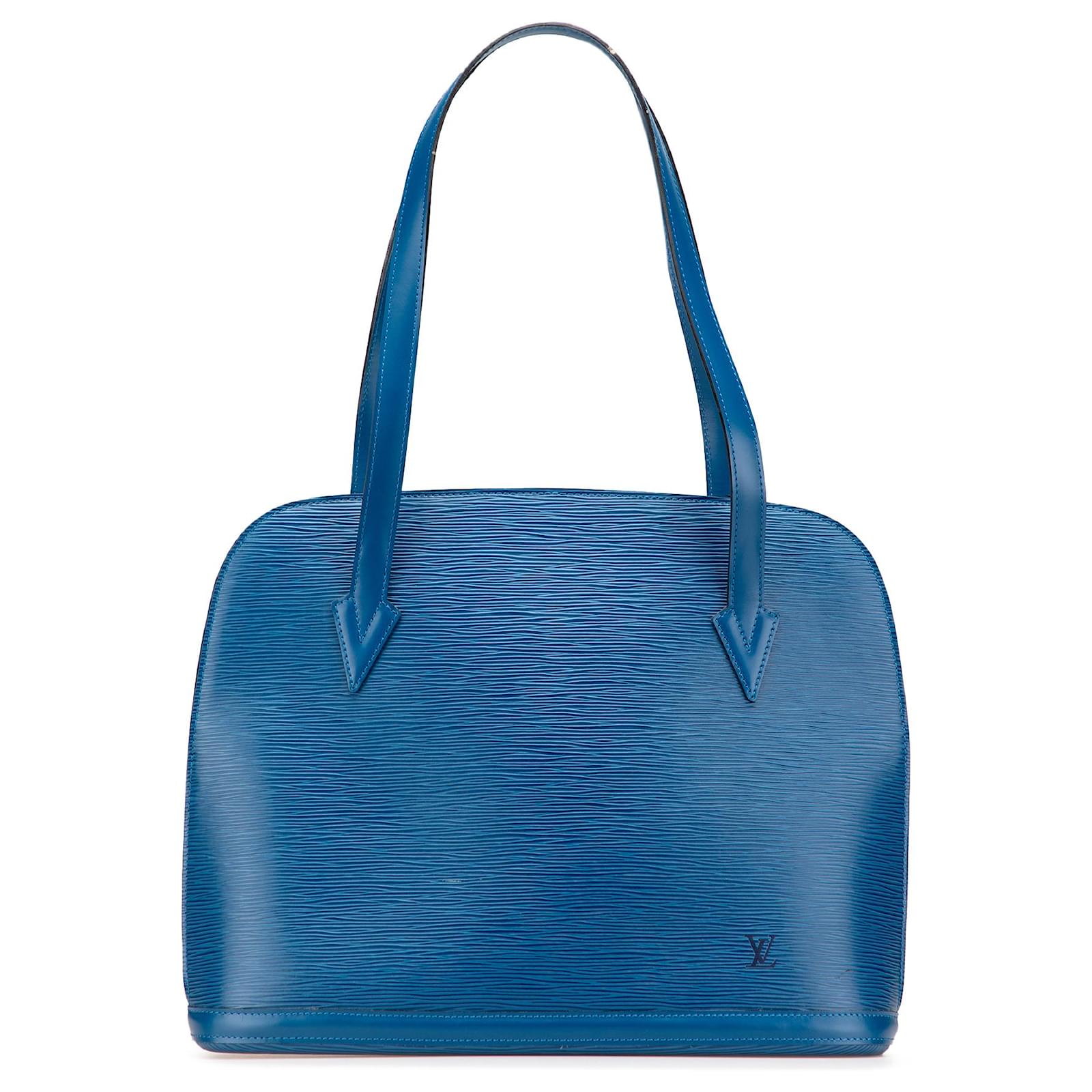 Louis Vuitton Blue Epi Lussac Leather  ref.2316311