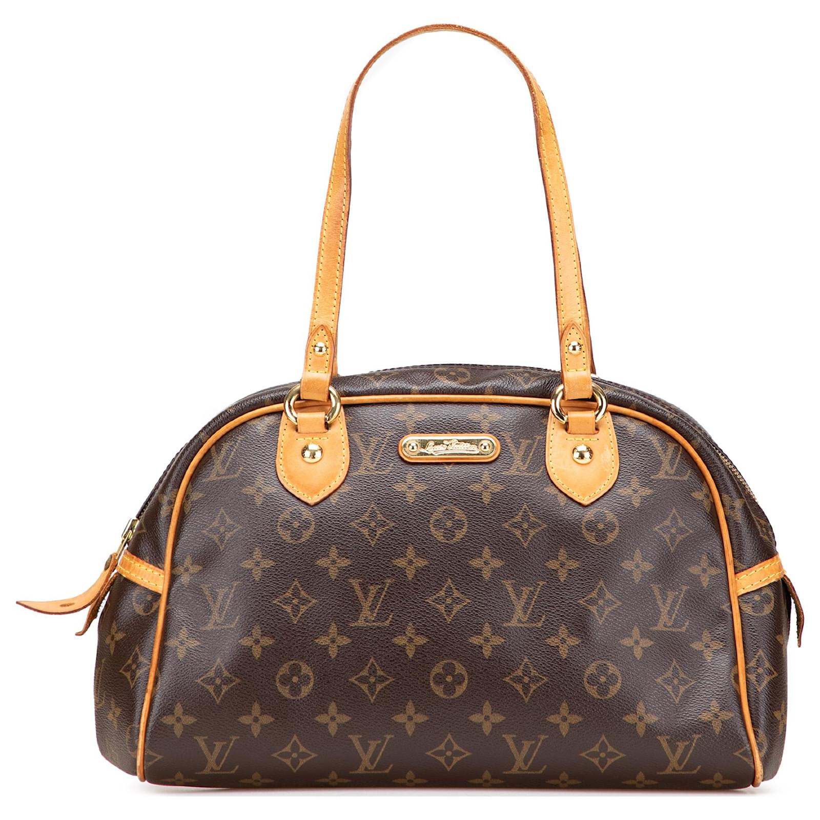 Louis Vuitton Brown Monogram Montorgueil PM Cloth  ref.2316254