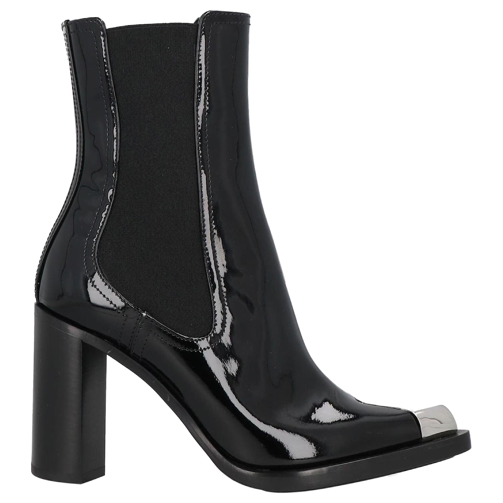 Alexander McQueen Chelsea Leather Boots Black Pony-style calfskin  ref.2313954