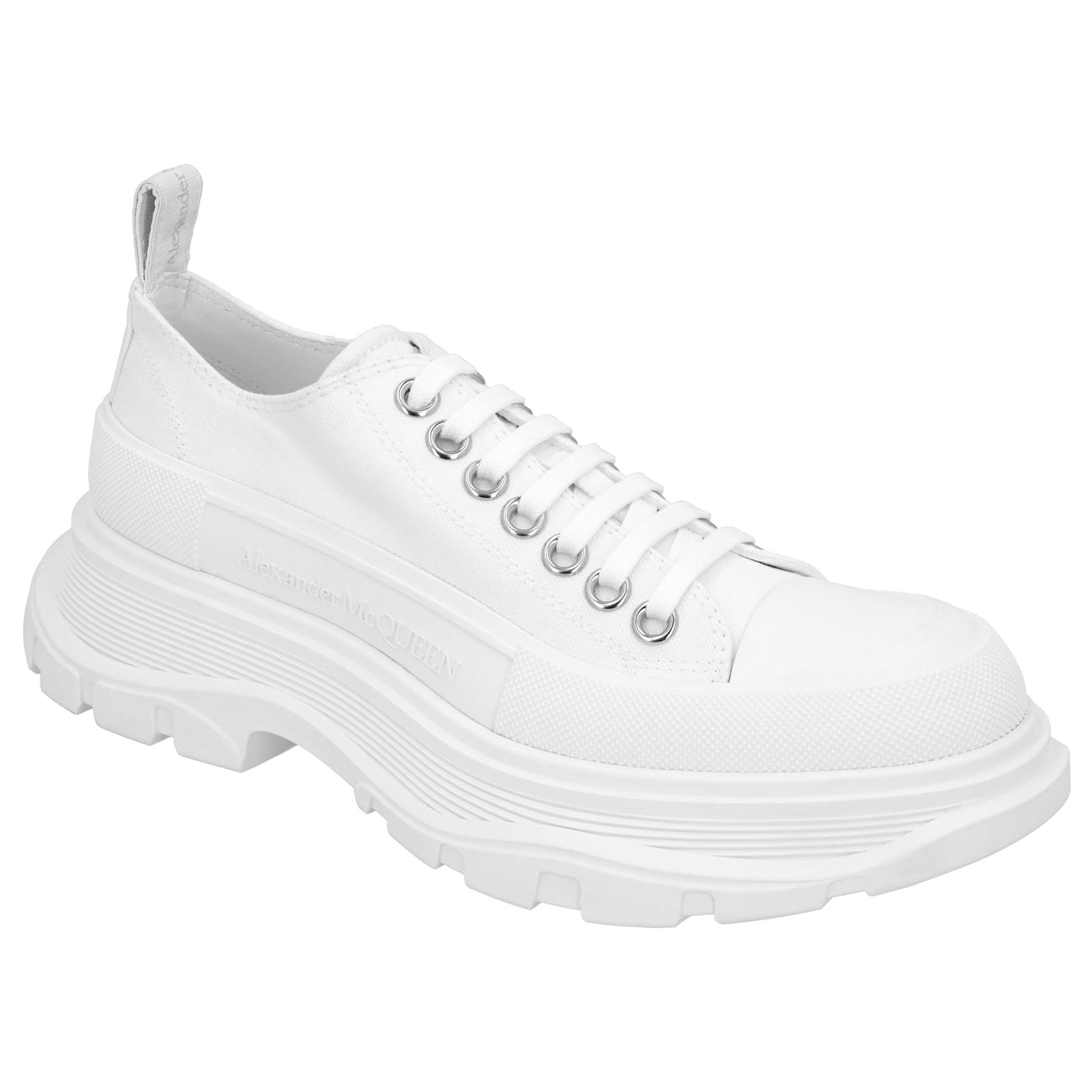 Alexander McQueen Tread Sneaker 'White' Cloth  ref.2106035