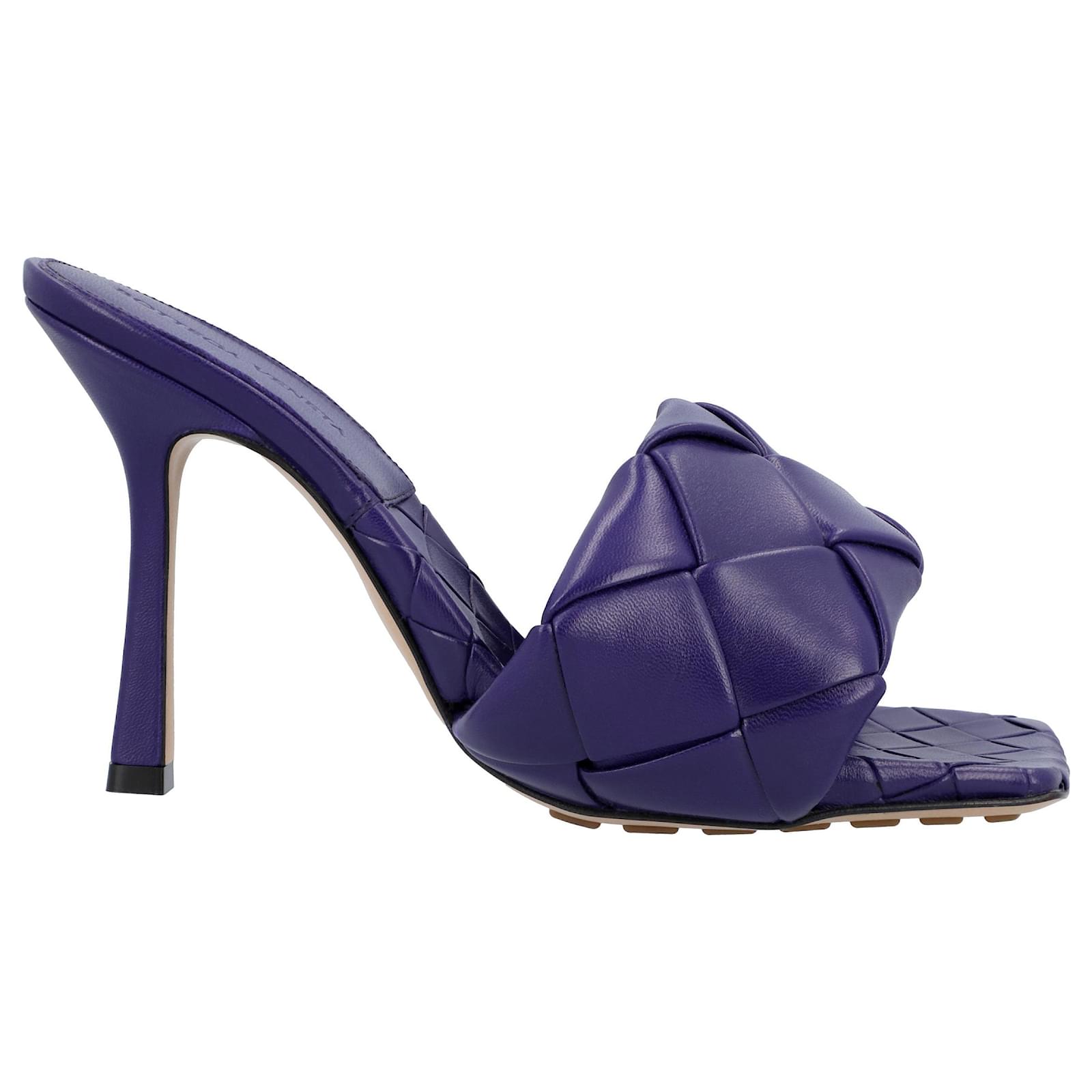 Bottega Veneta Lido Mule violet Purple Leather  ref.1898709