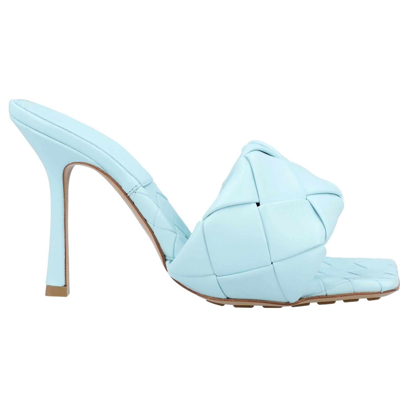 Bottega Veneta Lido Mule blue Leather  ref.1898301