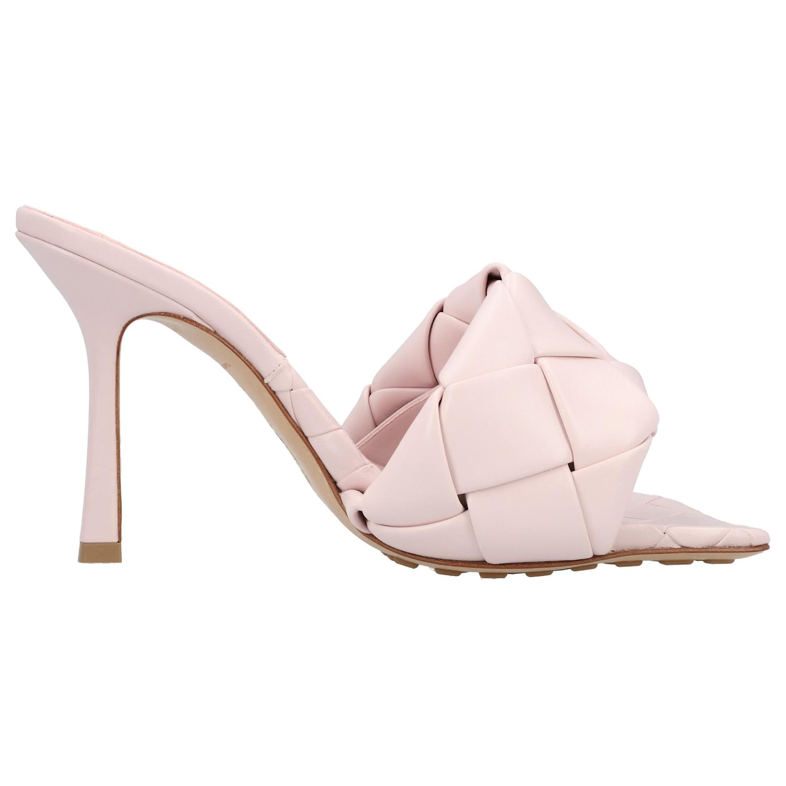 Bottega Veneta Lido Mule pink Leather  ref.1423559